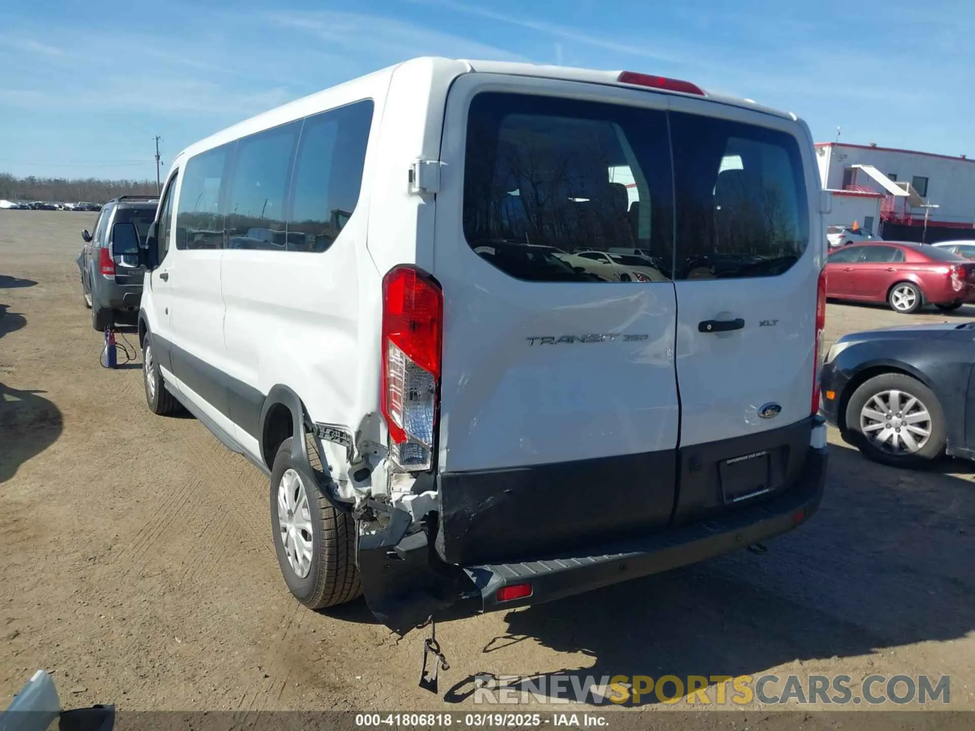 3 Photograph of a damaged car 1FBAX2Y83MKA49312 FORD TRANSIT-350 PASSENGER VAN 2021