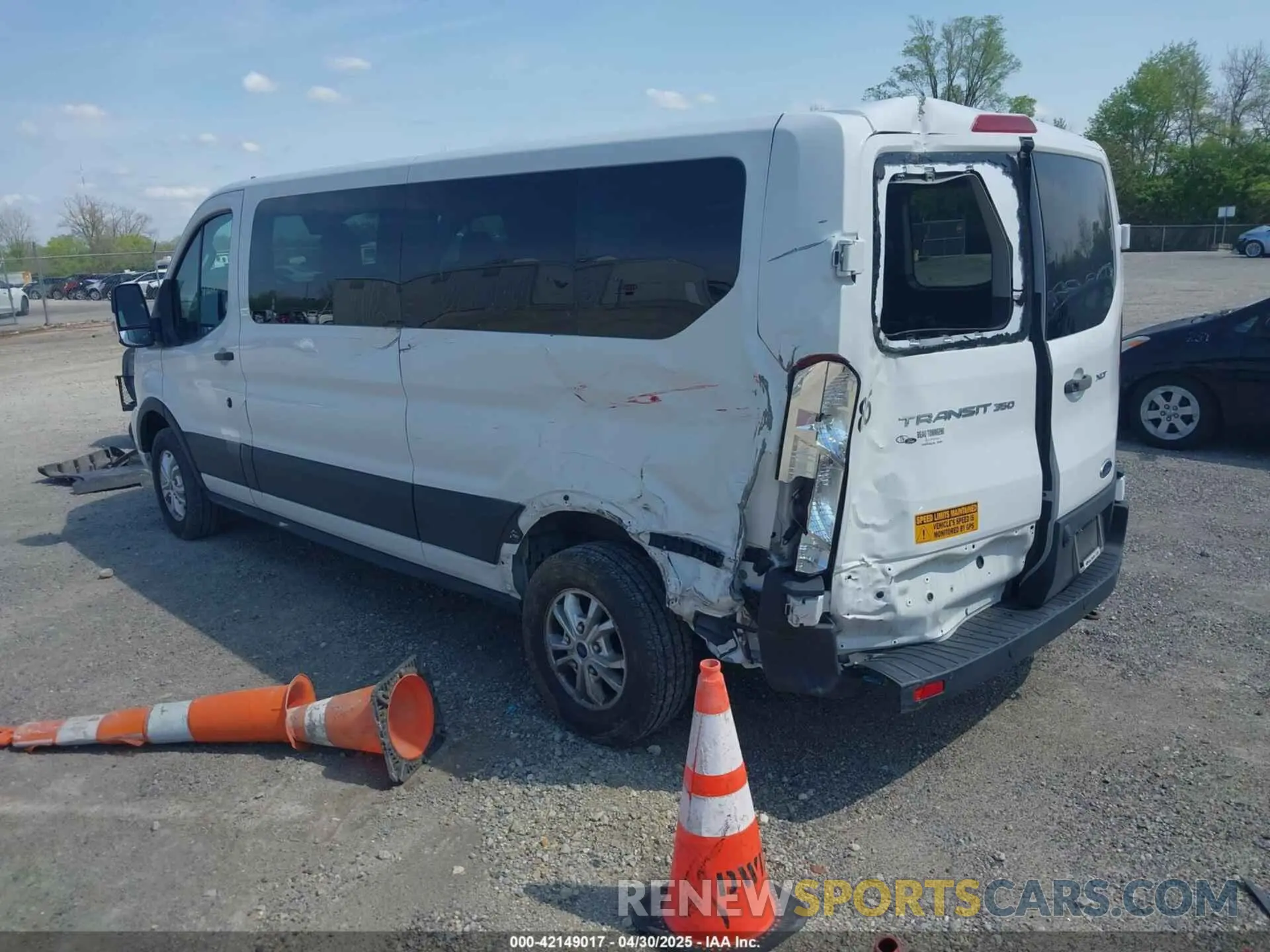3 Photograph of a damaged car 1FBAX2Y84MKA14973 FORD TRANSIT-350 PASSENGER VAN 2021