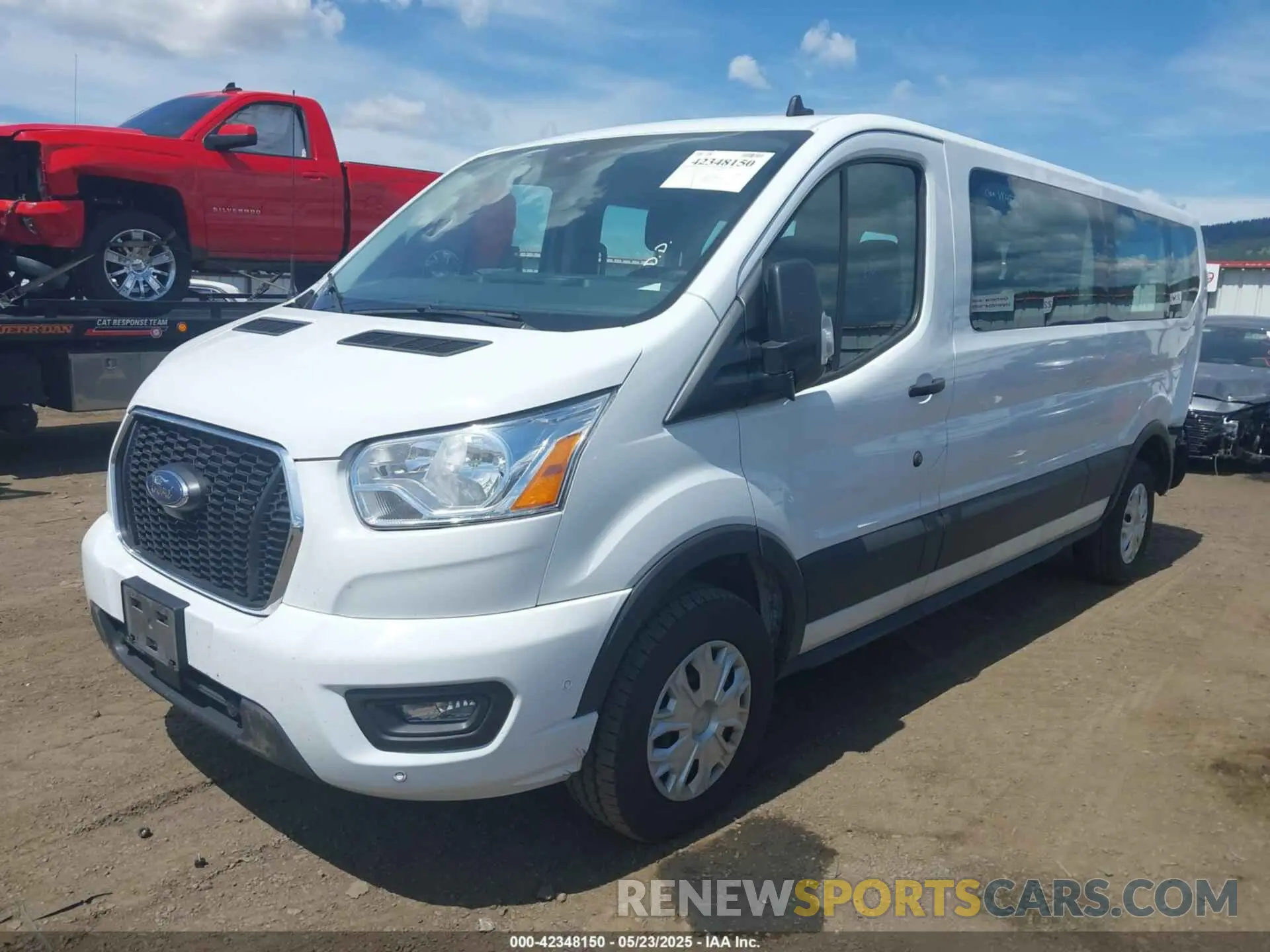 2 Photograph of a damaged car 1FBAX2Y87MKA31170 FORD TRANSIT-350 PASSENGER VAN 2021