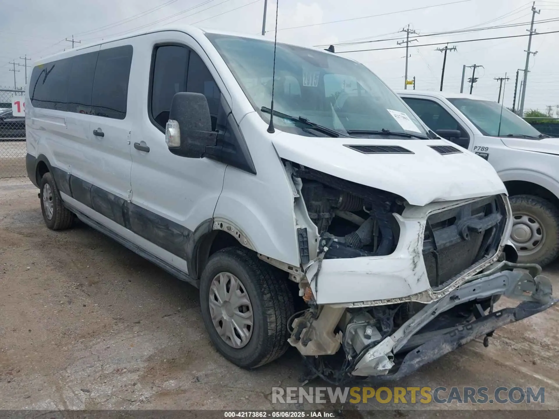 1 Photograph of a damaged car 1FBAX2Y88MKA13051 FORD TRANSIT-350 PASSENGER VAN 2021