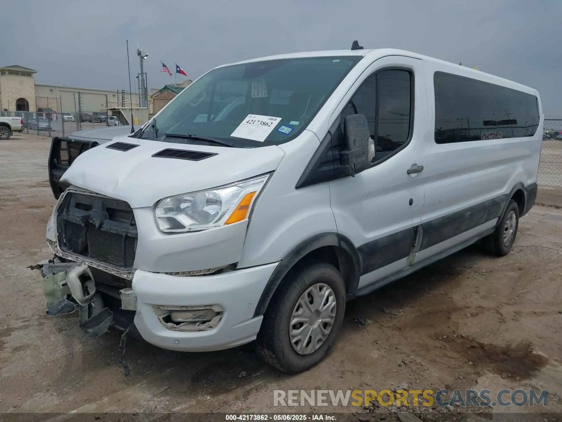 2 Photograph of a damaged car 1FBAX2Y88MKA13051 FORD TRANSIT-350 PASSENGER VAN 2021