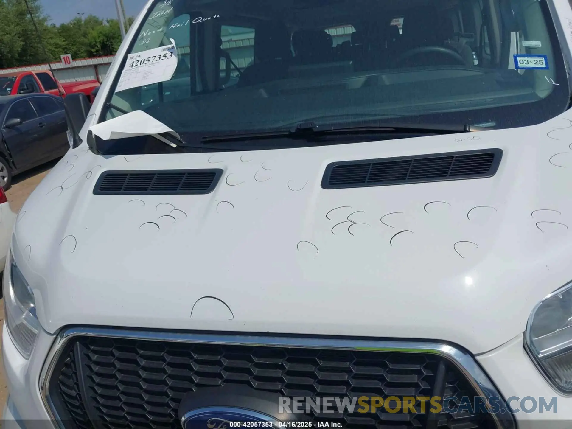 6 Photograph of a damaged car 1FBAX2Y82NKA44247 FORD TRANSIT-350 PASSENGER VAN 2022
