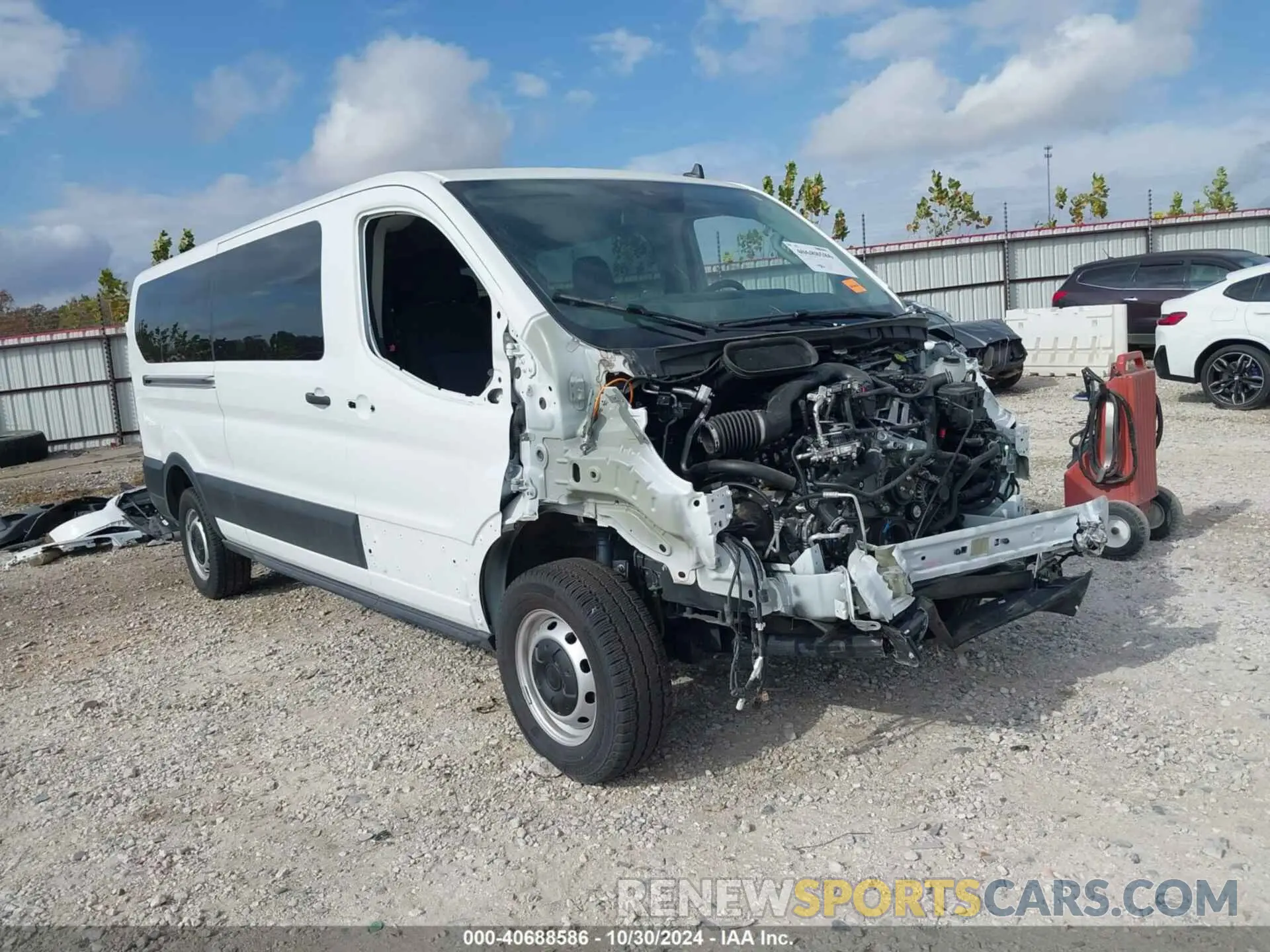 1 Photograph of a damaged car 1FBAX2Y83NKA59579 FORD TRANSIT-350 PASSENGER VAN 2022