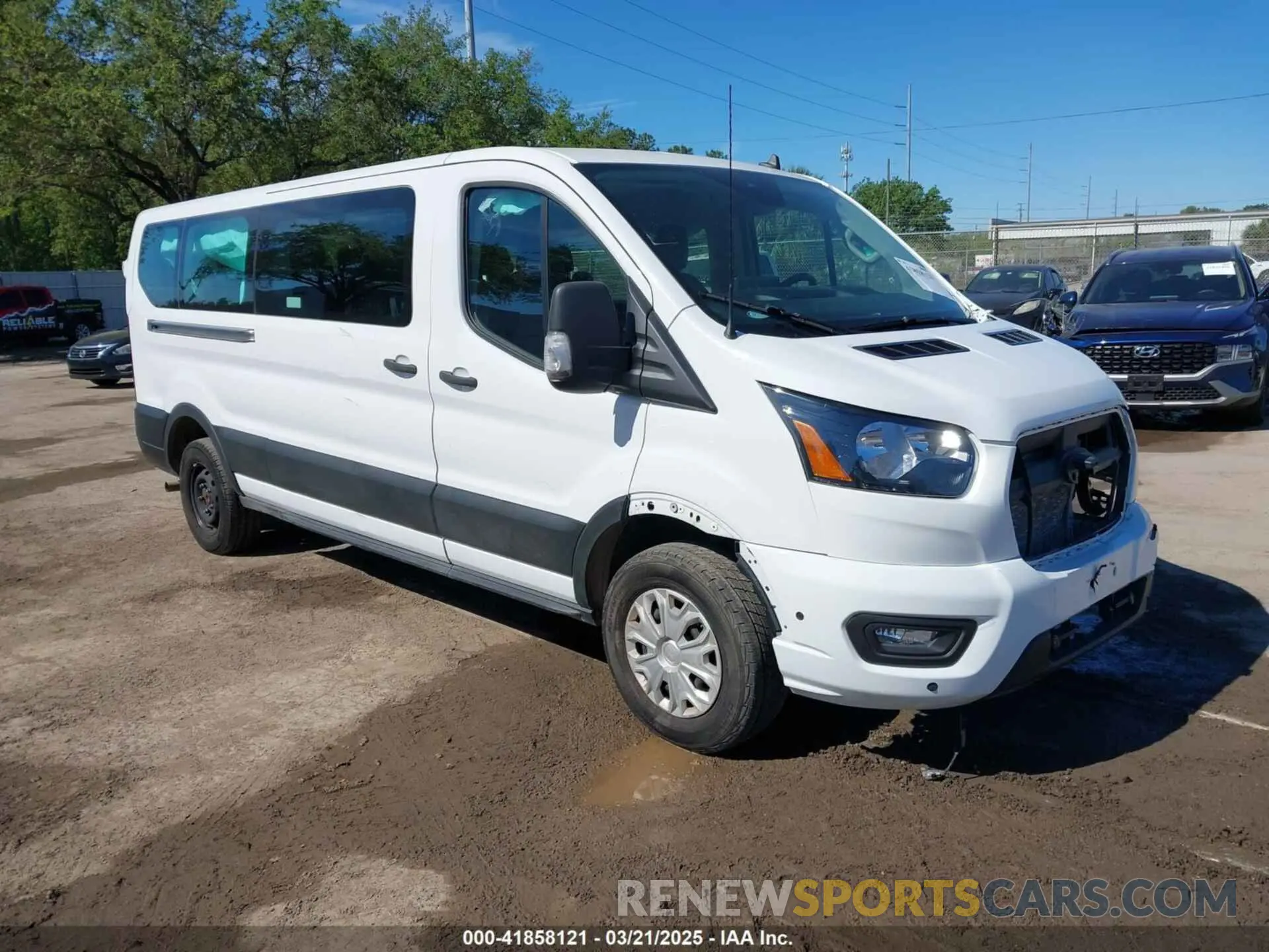 1 Photograph of a damaged car 1FBAX2Y86NKA83763 FORD TRANSIT-350 PASSENGER VAN 2022