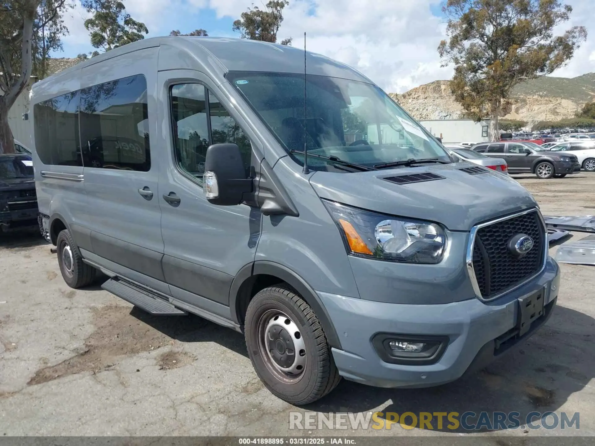 1 Photograph of a damaged car 1FBAX2C82PKB58582 FORD TRANSIT-350 PASSENGER VAN 2023