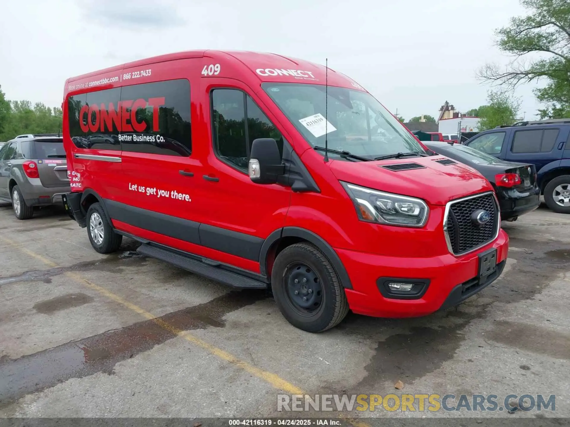 1 Photograph of a damaged car 1FBAX2CG0PKB98201 FORD TRANSIT-350 PASSENGER VAN 2023
