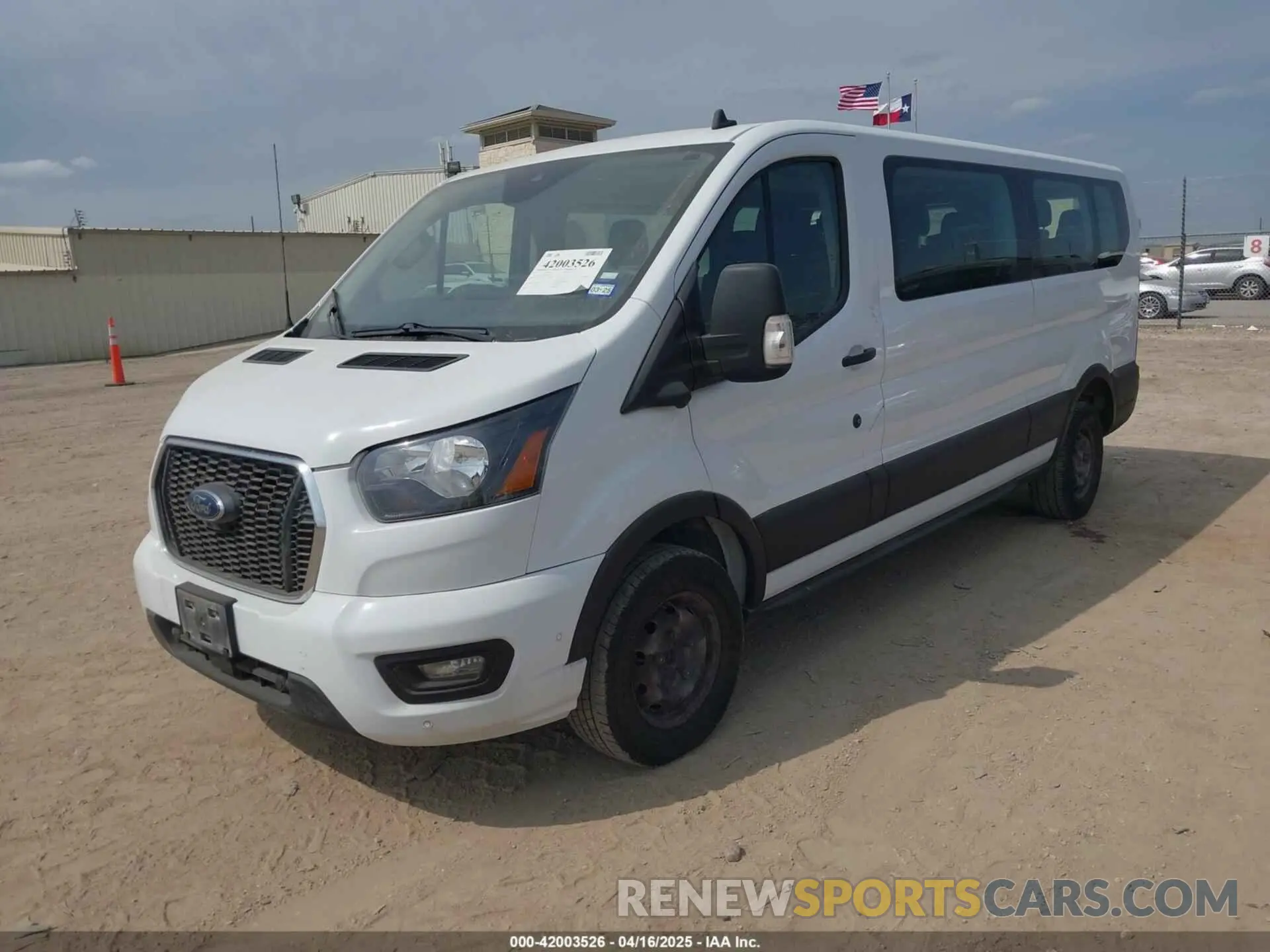 2 Photograph of a damaged car 1FBAX2Y86PKA89470 FORD TRANSIT-350 PASSENGER VAN 2023