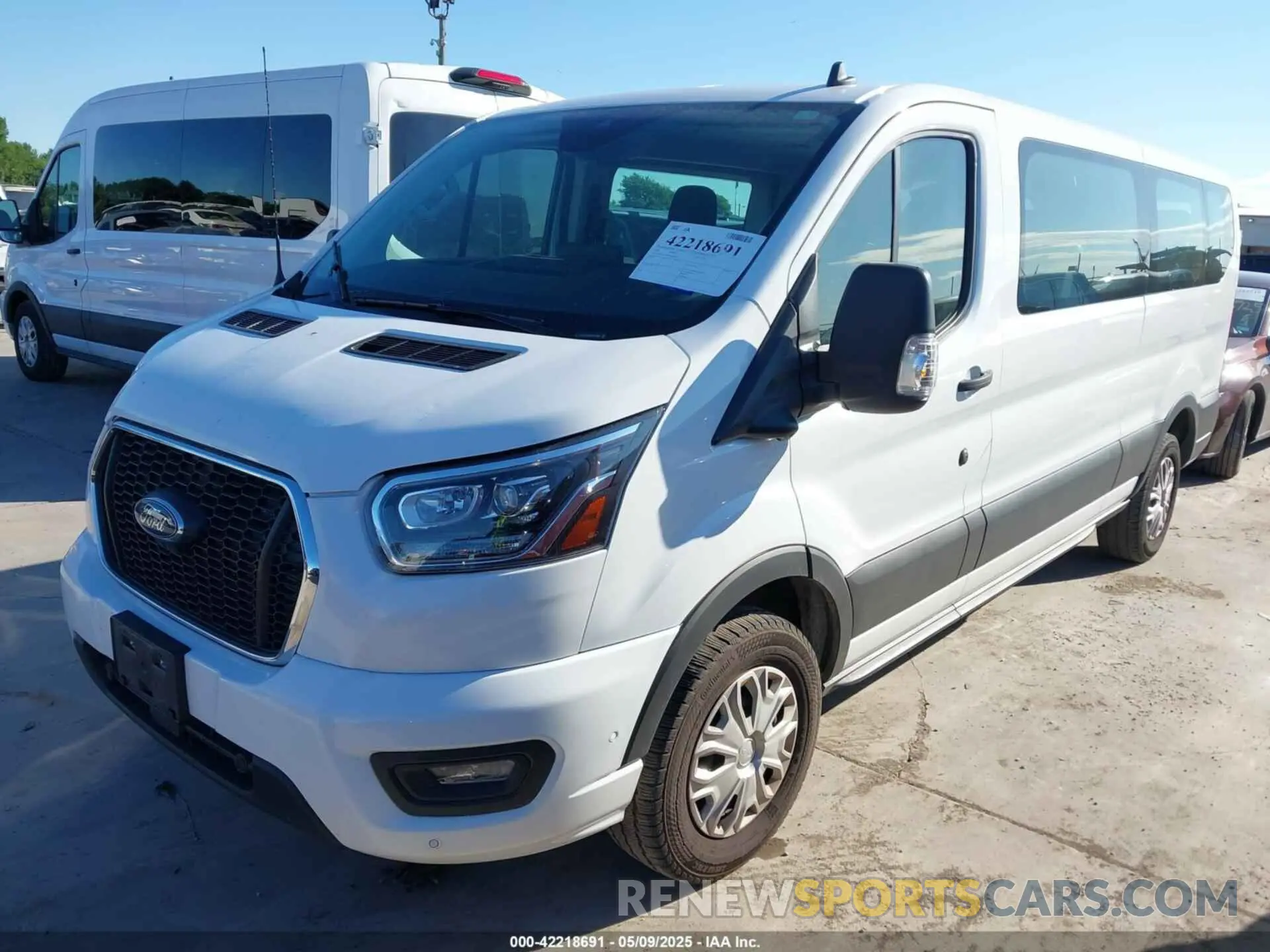 2 Photograph of a damaged car 1FBAX2Y8XPKB41098 FORD TRANSIT-350 PASSENGER VAN 2023