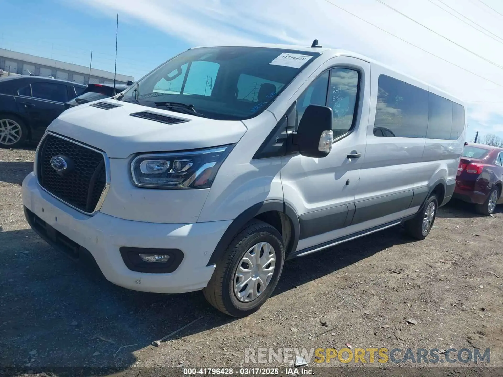 2 Photograph of a damaged car 1FBAX2YG2PKA45201 FORD TRANSIT-350 PASSENGER VAN 2023