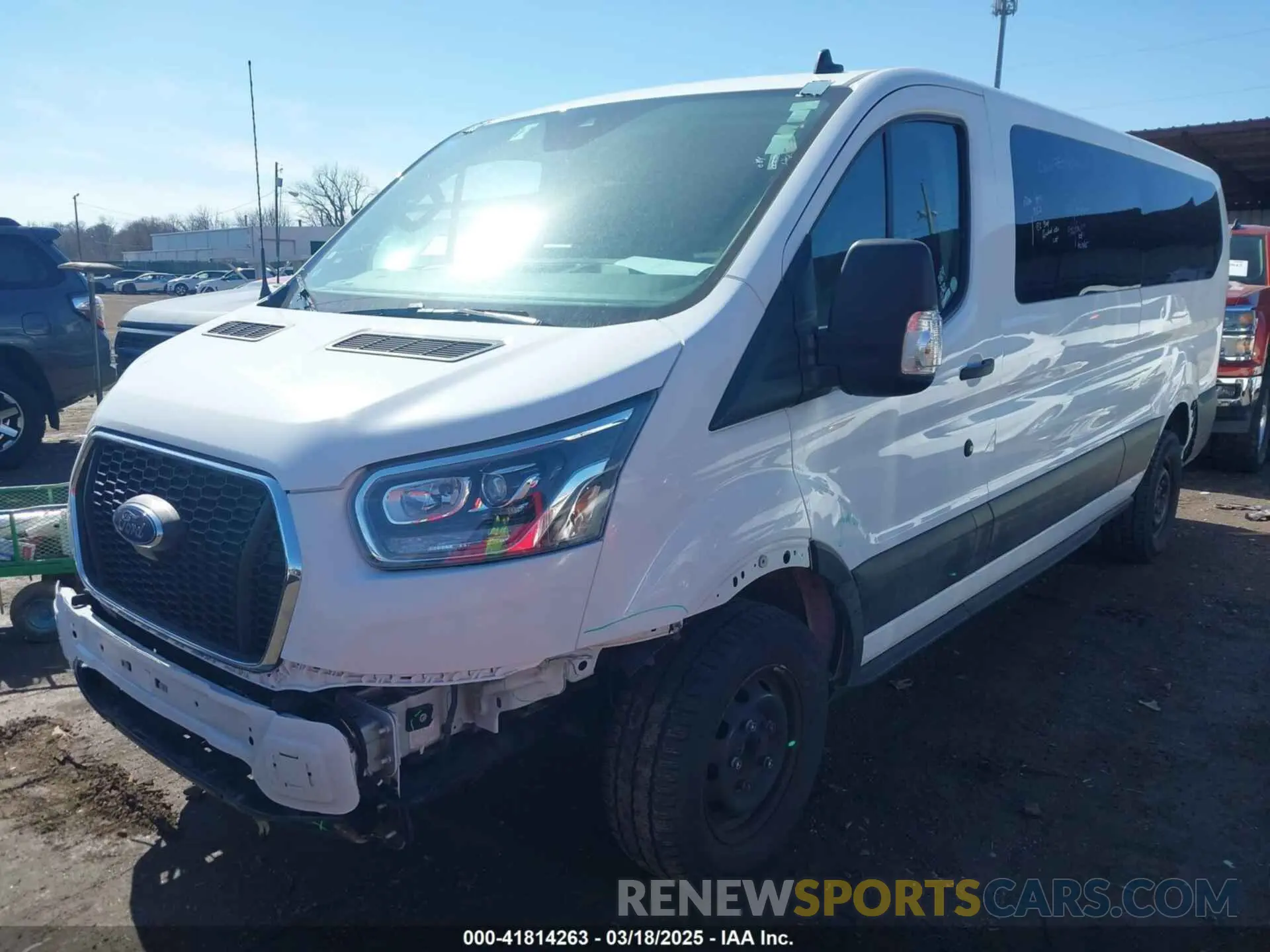 2 Photograph of a damaged car 1FBAX2YG2PKB09012 FORD TRANSIT-350 PASSENGER VAN 2023
