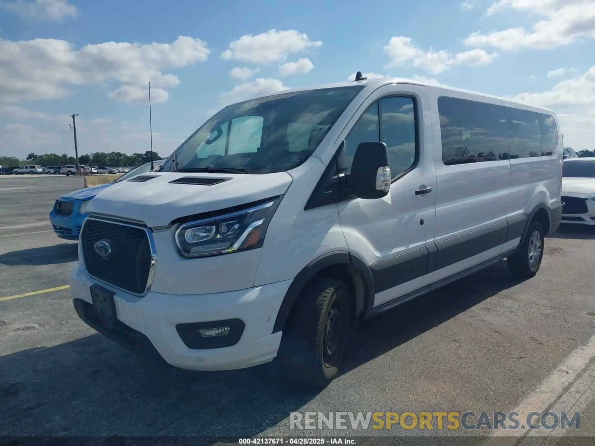 2 Photograph of a damaged car 1FBAX2YG6PKB08879 FORD TRANSIT-350 PASSENGER VAN 2023