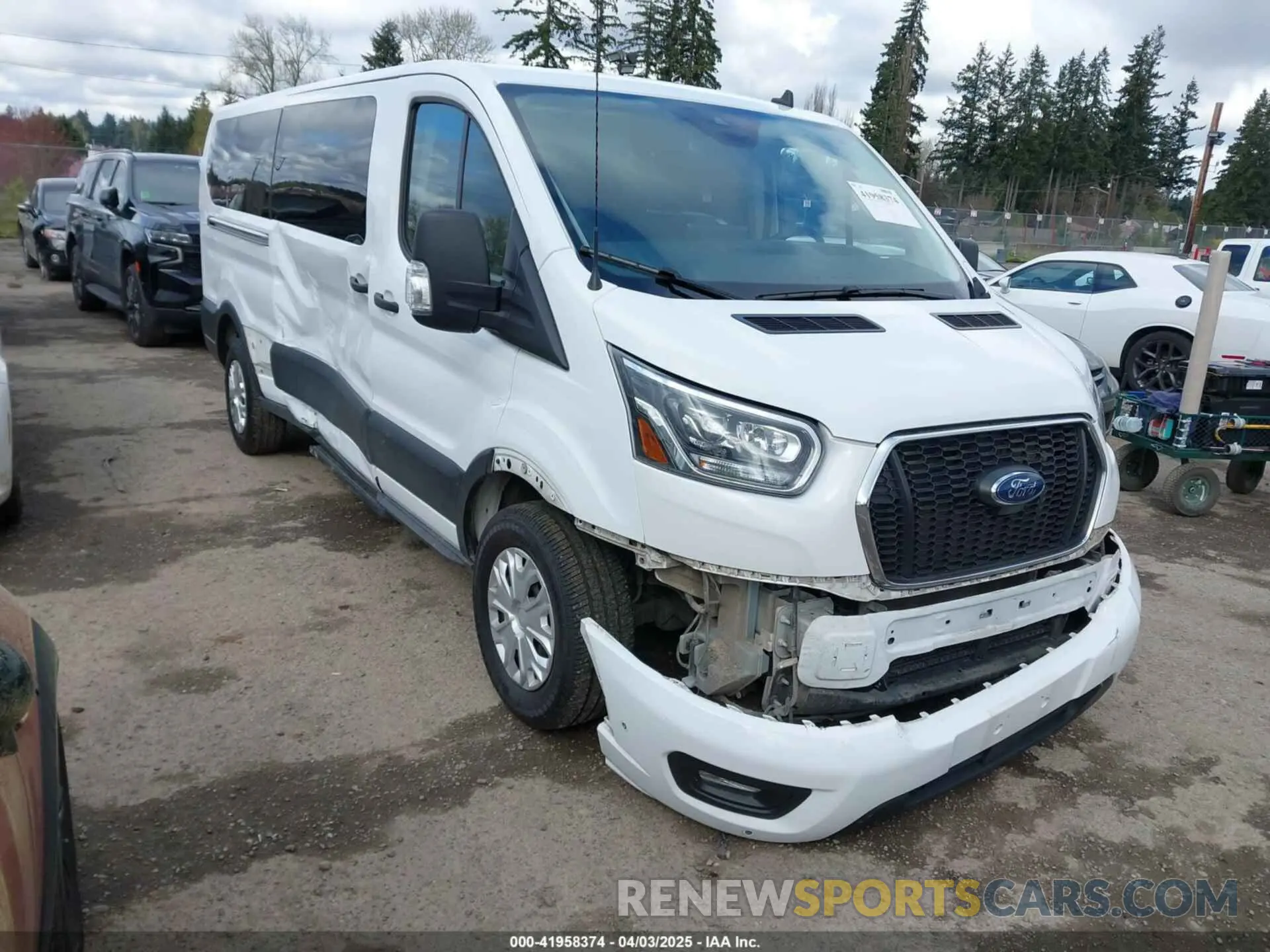 1 Photograph of a damaged car 1FBAX2YGXPKA94291 FORD TRANSIT-350 PASSENGER VAN 2023
