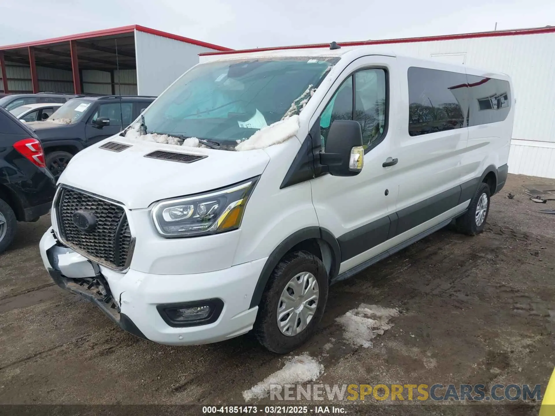 2 Photograph of a damaged car 1FBAX2YGXPKB41710 FORD TRANSIT-350 PASSENGER VAN 2023