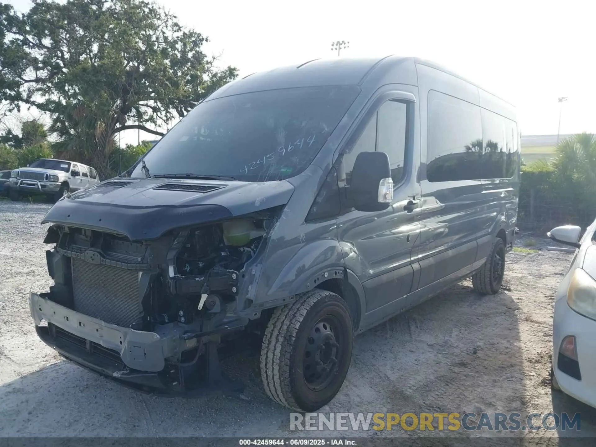 2 Photograph of a damaged car 1FBAX9CGXPKB95475 FORD TRANSIT-350 PASSENGER VAN 2023