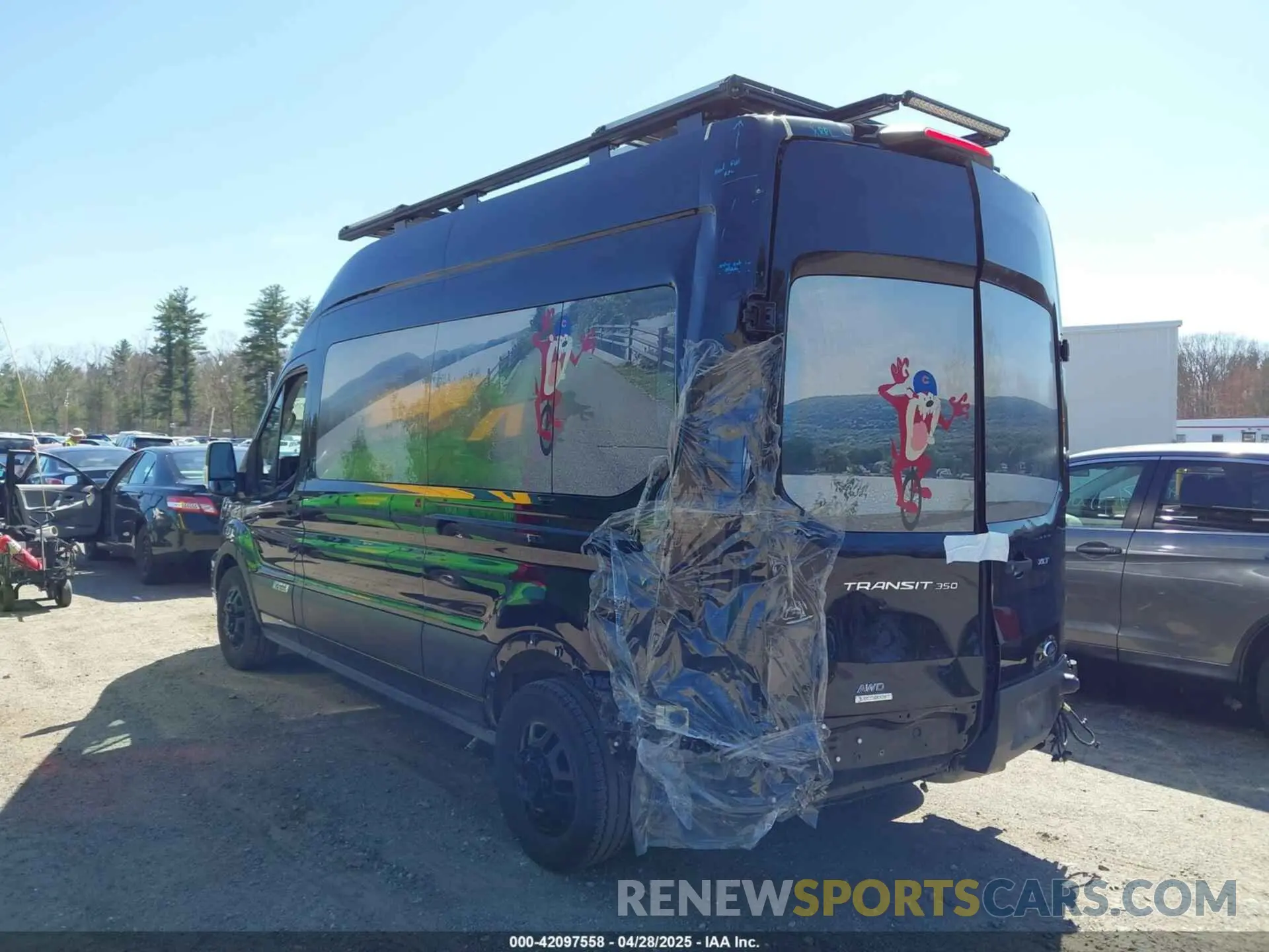 3 Photograph of a damaged car 1FBAX9XG7PKA21972 FORD TRANSIT-350 PASSENGER VAN 2023