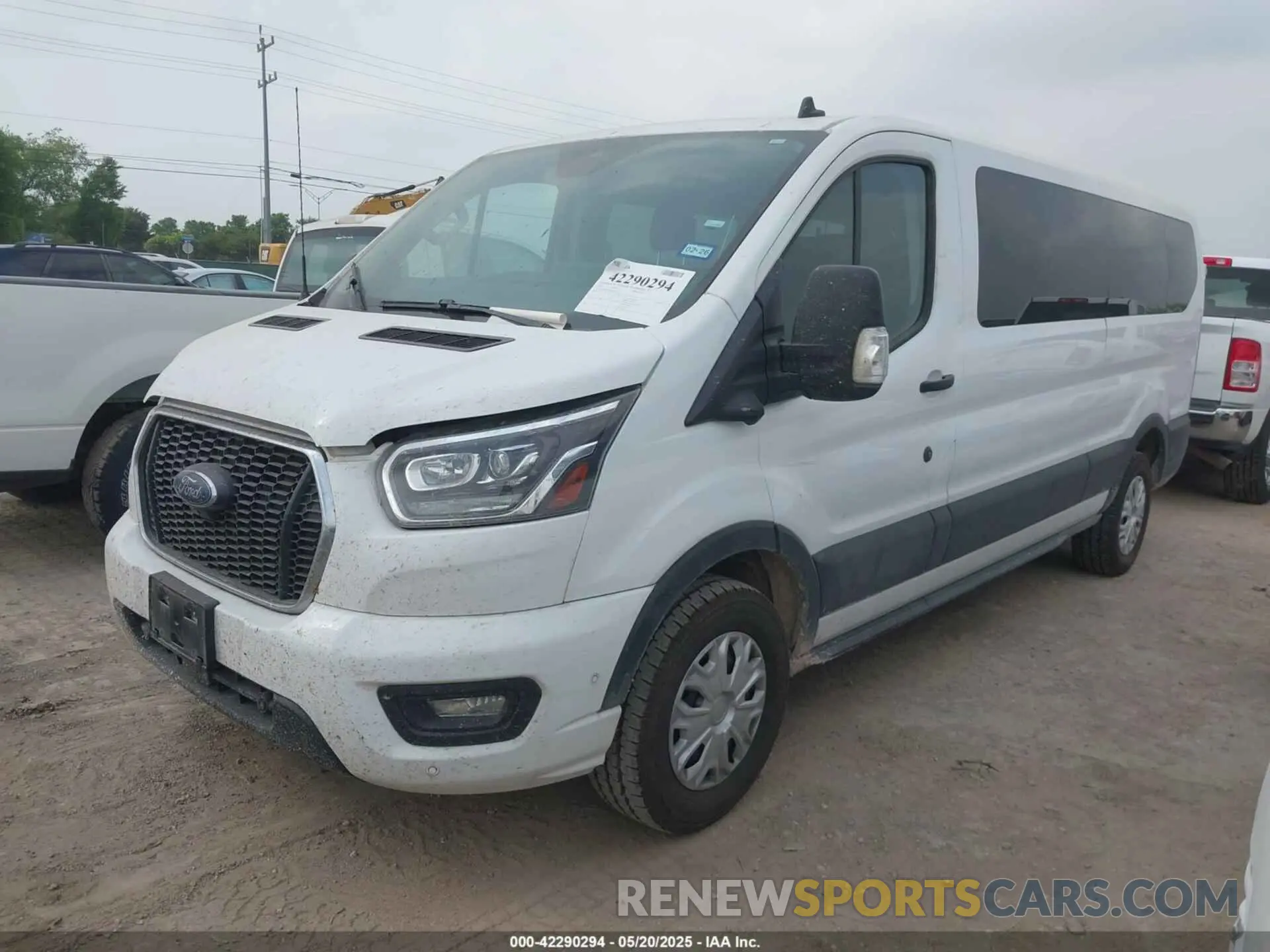2 Photograph of a damaged car 1FDAX2Y89PKA45101 FORD TRANSIT-350 PASSENGER VAN 2023