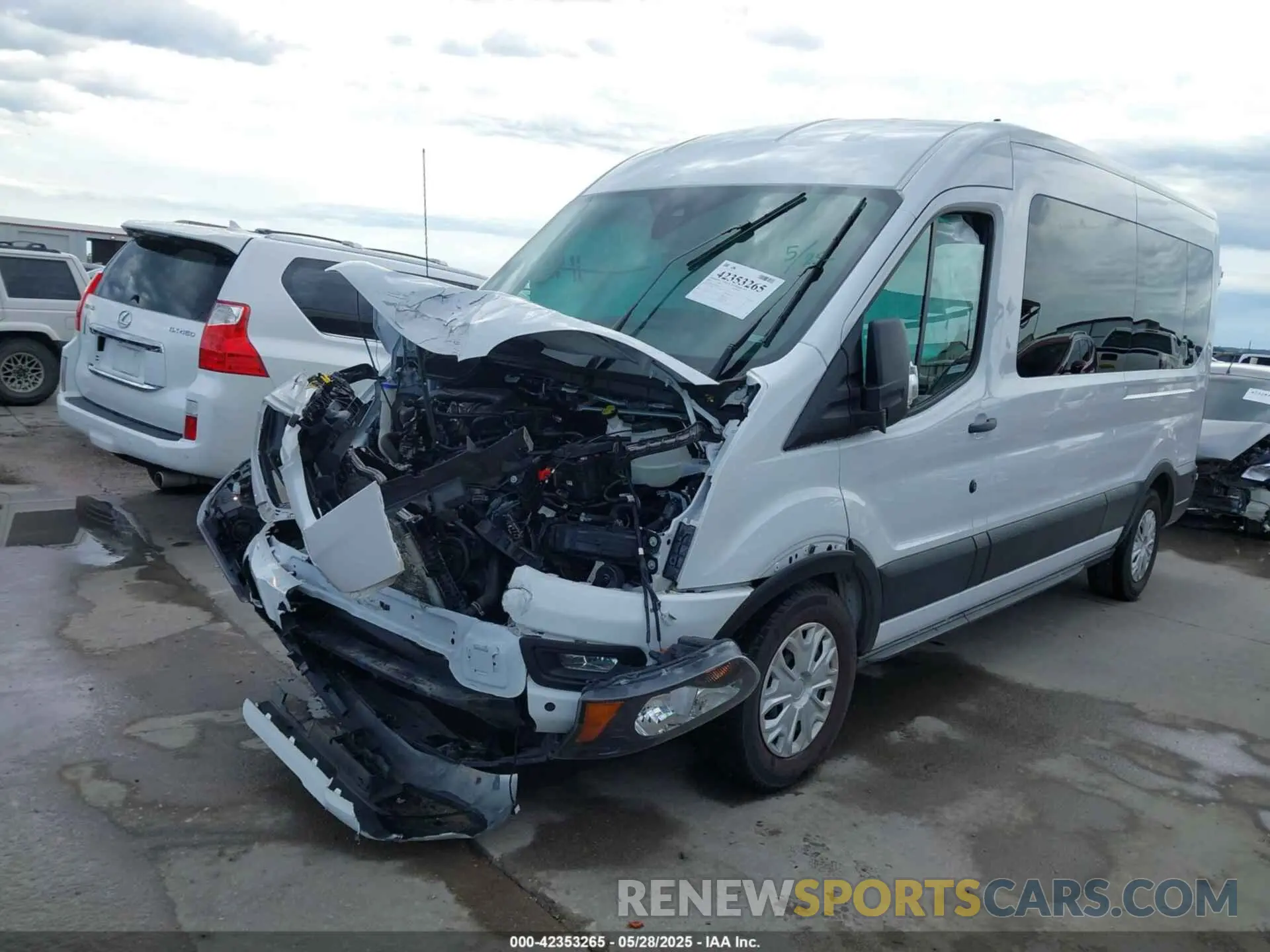 2 Photograph of a damaged car 1FBAX2C87RKA51837 FORD TRANSIT-350 PASSENGER VAN 2024