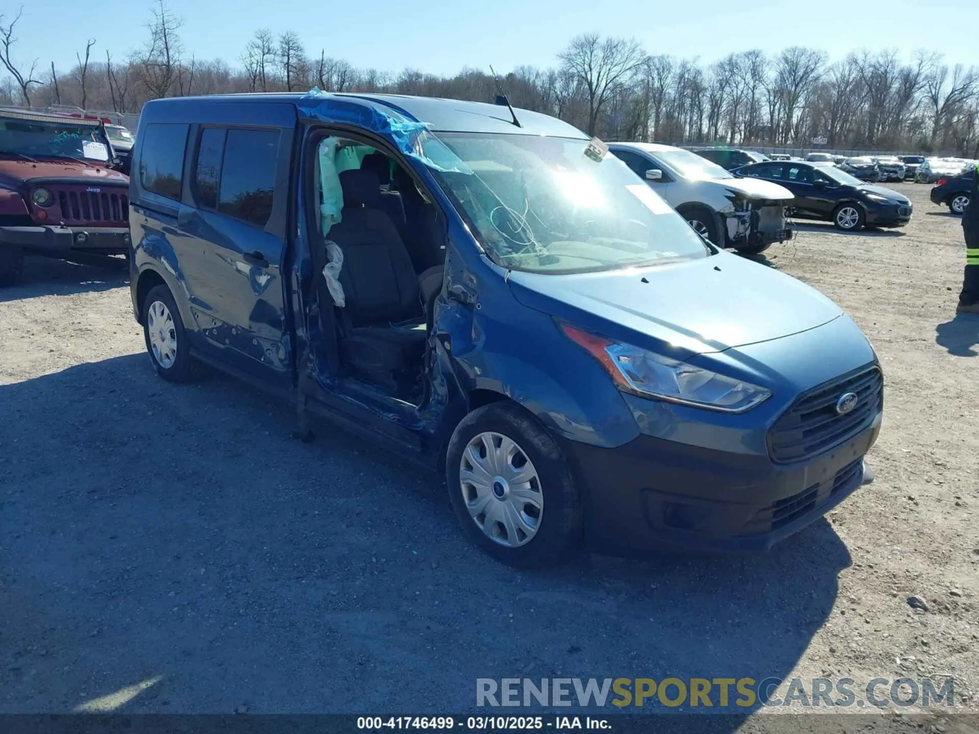 1 Photograph of a damaged car NM0GS9E21K1426782 FORD TRANSIT CONNECT 2019