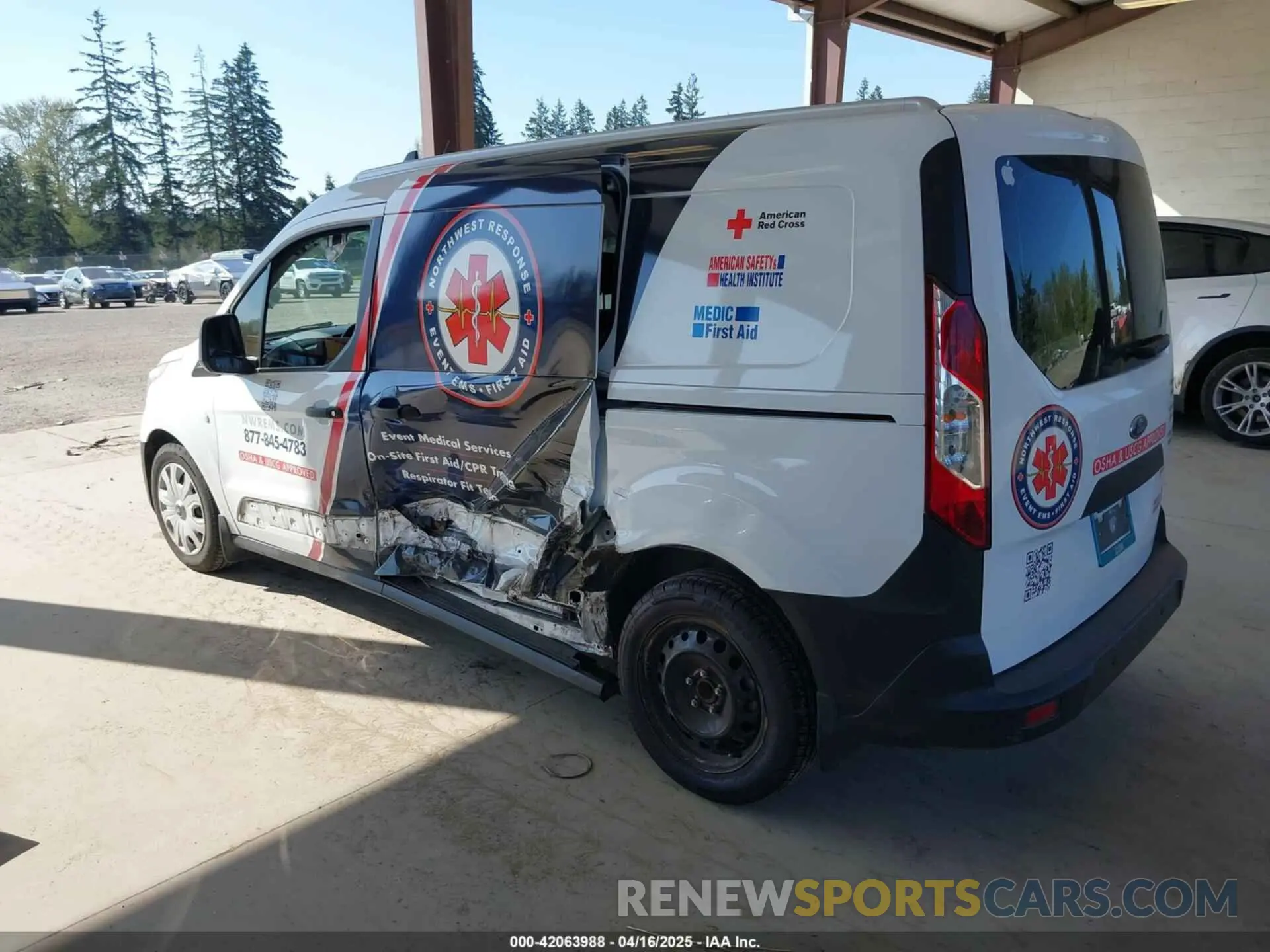 3 Photograph of a damaged car NM0LE7E21K1399819 FORD TRANSIT CONNECT 2019