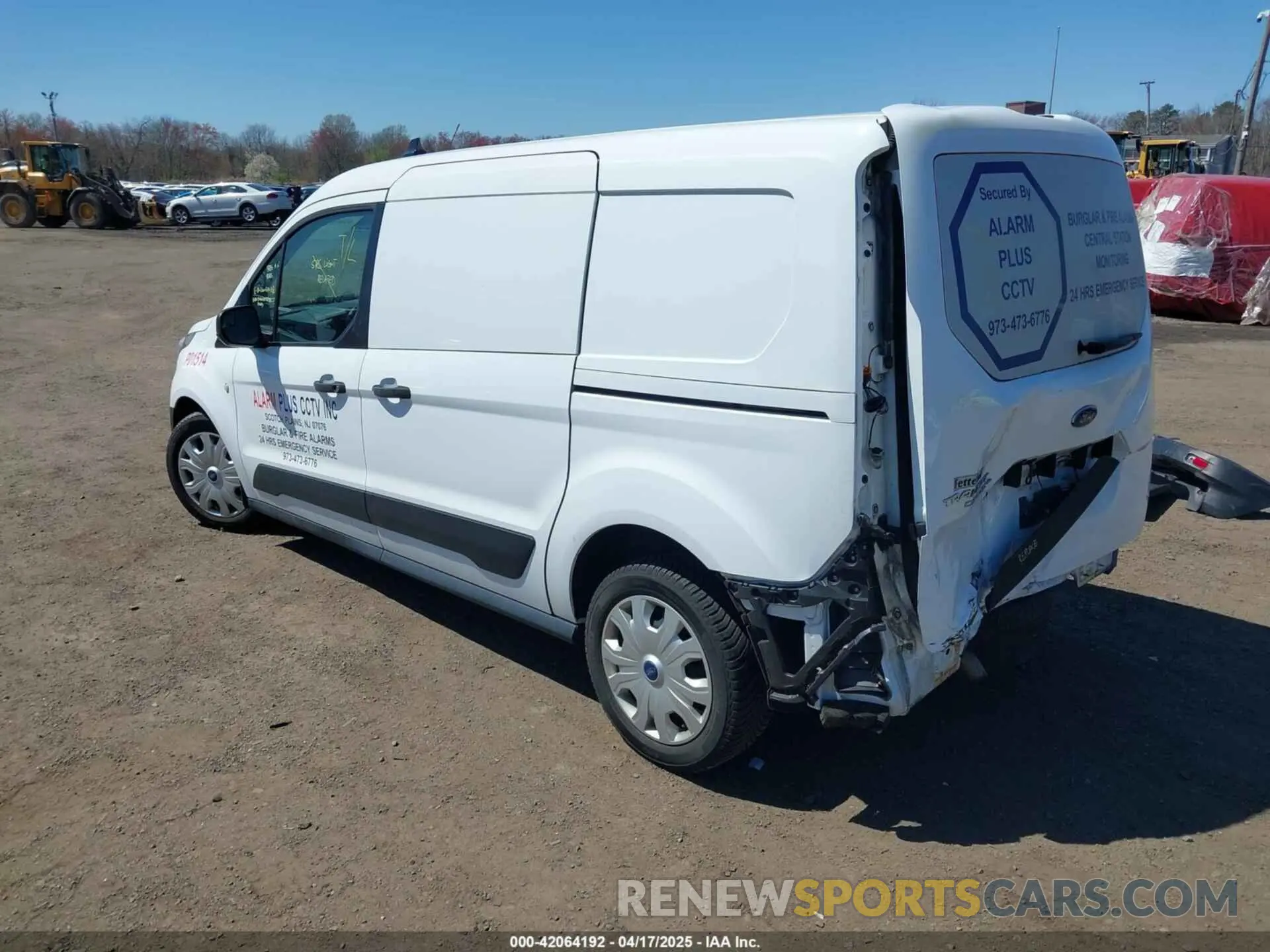 3 Photograph of a damaged car NM0LE7E26K1384250 FORD TRANSIT CONNECT 2019