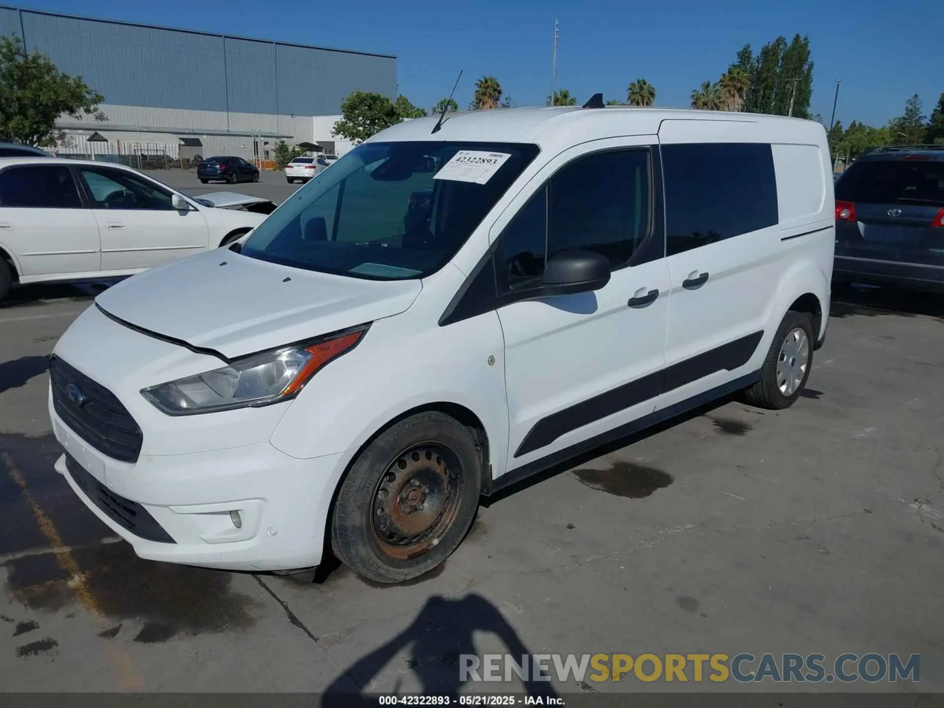 2 Photograph of a damaged car NM0LE7F27K1389553 FORD TRANSIT CONNECT 2019