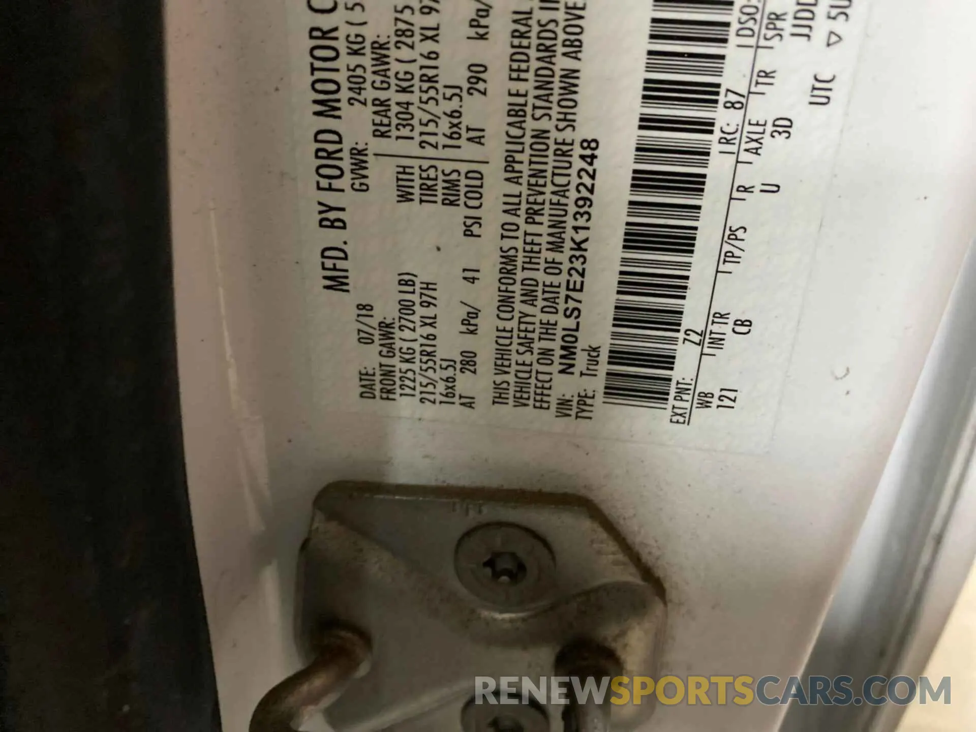 25 Photograph of a damaged car NM0LS7E23K1392248 FORD TRANSIT CONNECT 2019
