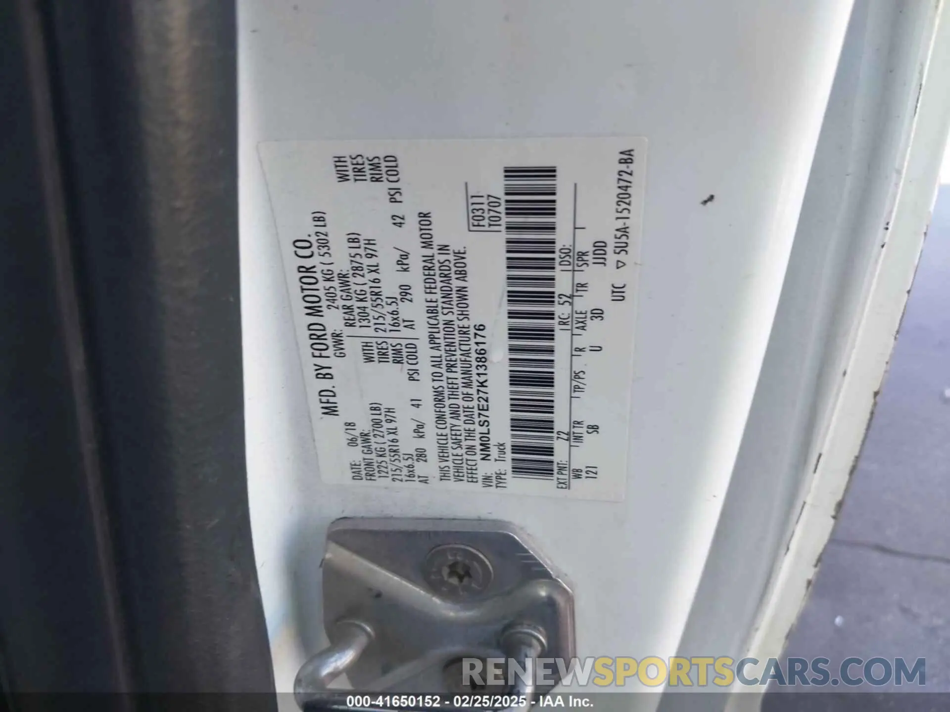 9 Photograph of a damaged car NM0LS7E27K1386176 FORD TRANSIT CONNECT 2019