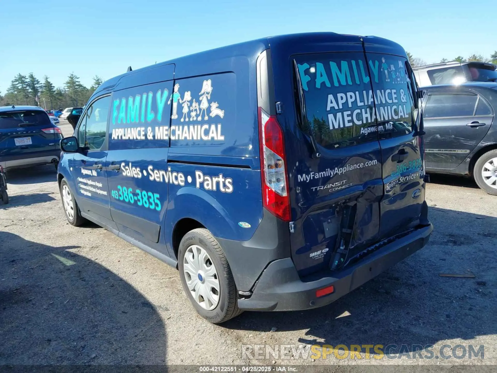 3 Photograph of a damaged car NM0LS7E28K1426636 FORD TRANSIT CONNECT 2019