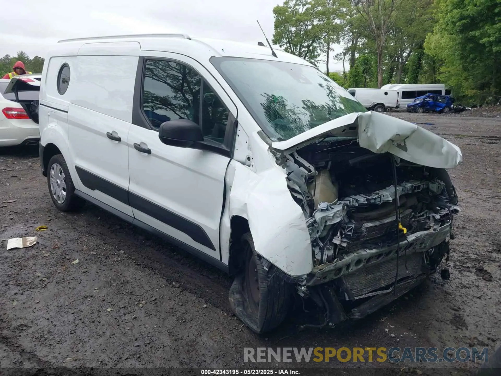 1 Photograph of a damaged car NM0LS7E2XK1406968 FORD TRANSIT CONNECT 2019