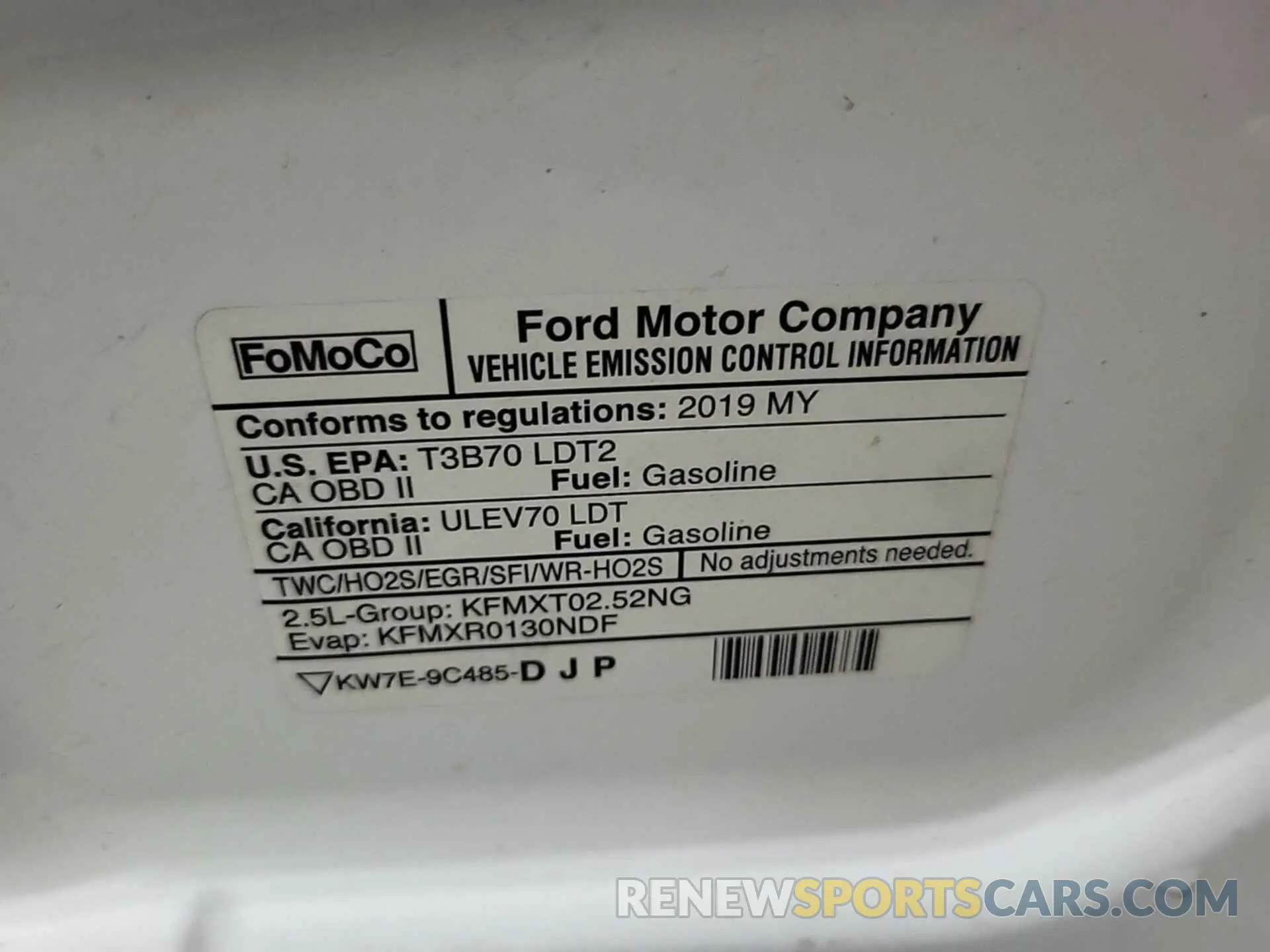 13 Photograph of a damaged car NM0LS7F71K1427654 FORD TRANSIT CONNECT 2019