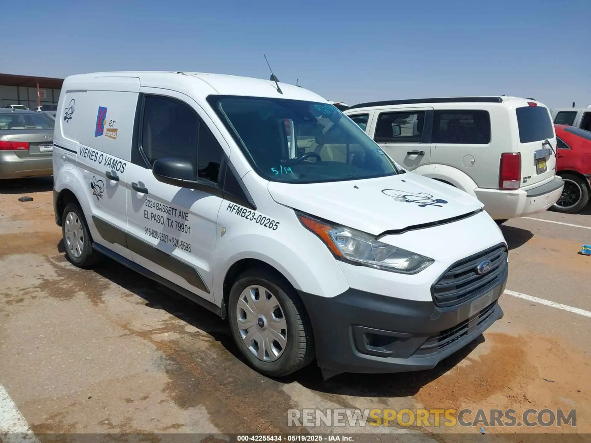 1 Photograph of a damaged car NM0LS6E25L1436875 FORD TRANSIT CONNECT 2020