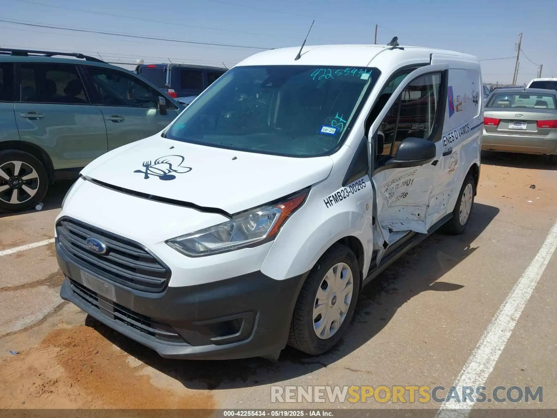 2 Photograph of a damaged car NM0LS6E25L1436875 FORD TRANSIT CONNECT 2020