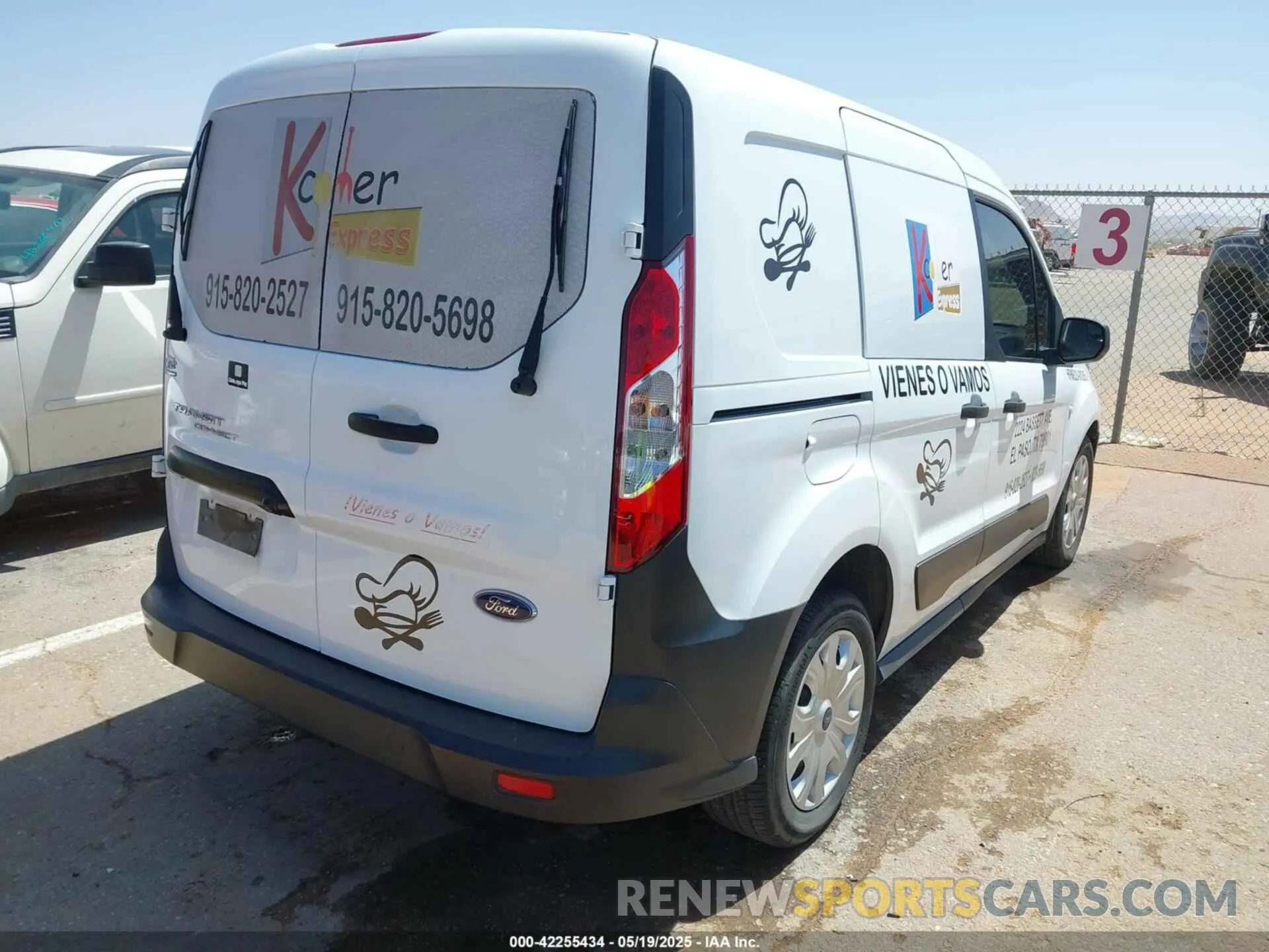 4 Photograph of a damaged car NM0LS6E25L1436875 FORD TRANSIT CONNECT 2020