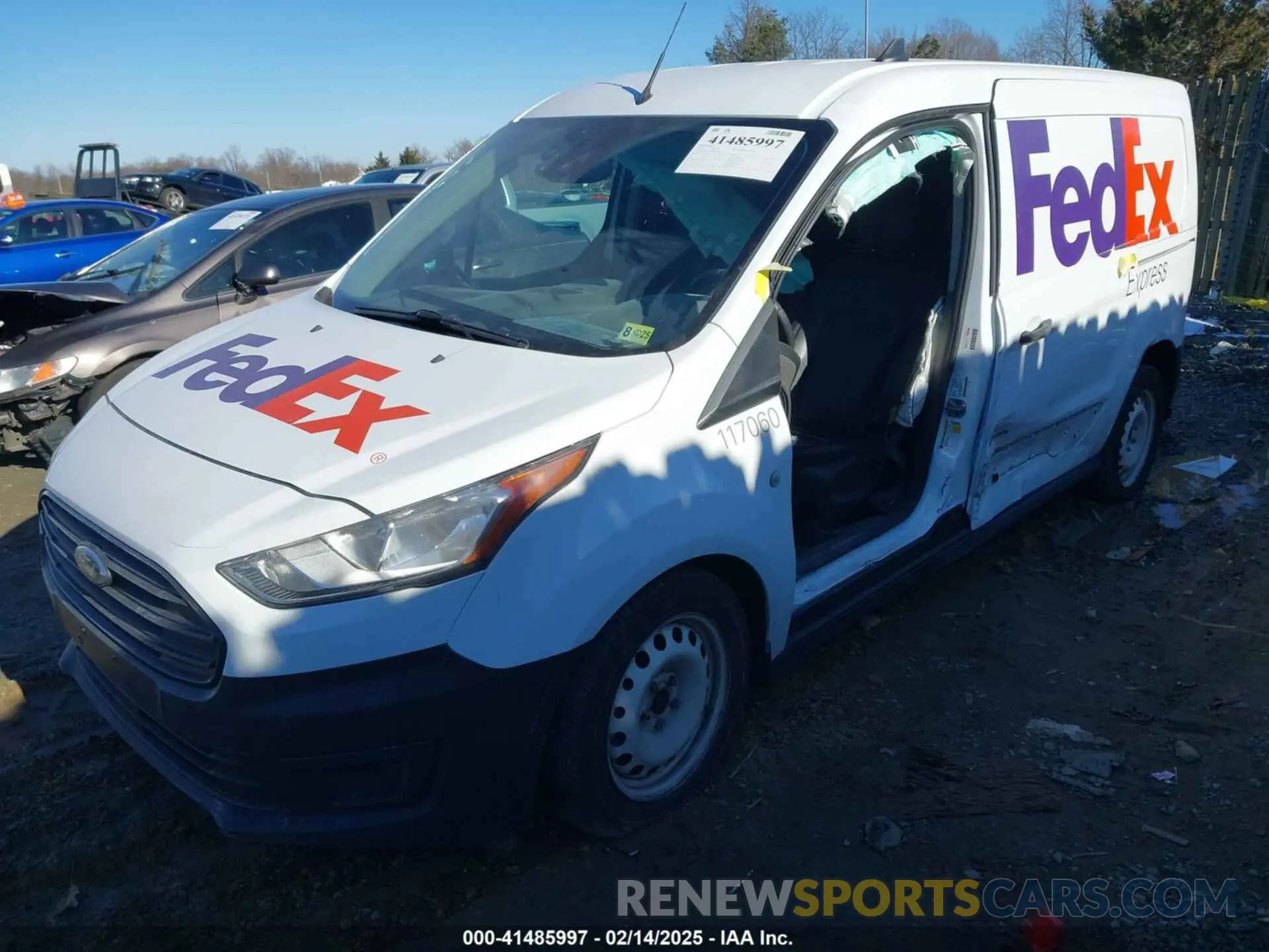 2 Photograph of a damaged car NM0LS7E20L1435655 FORD TRANSIT CONNECT 2020