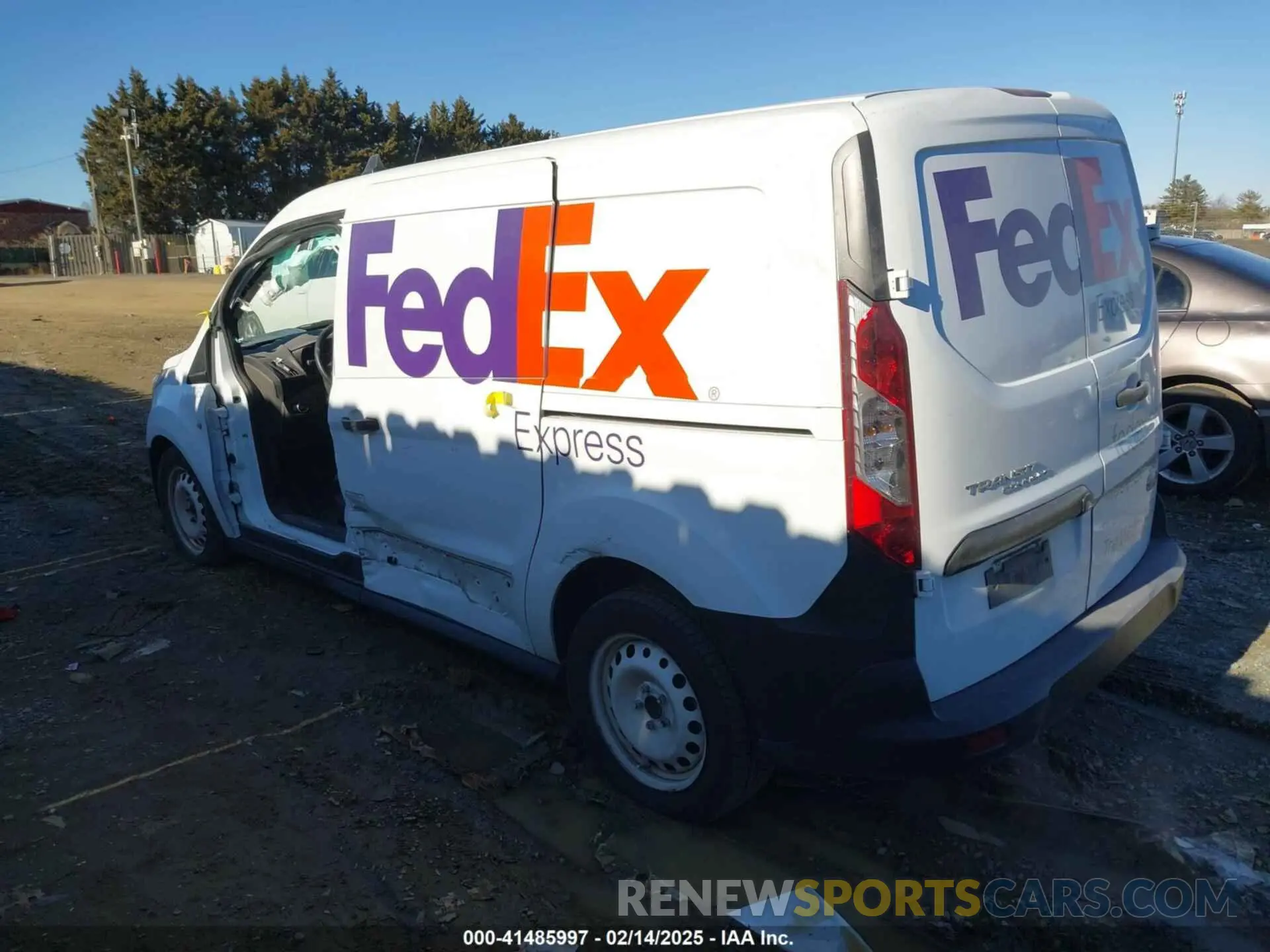 3 Photograph of a damaged car NM0LS7E20L1435655 FORD TRANSIT CONNECT 2020