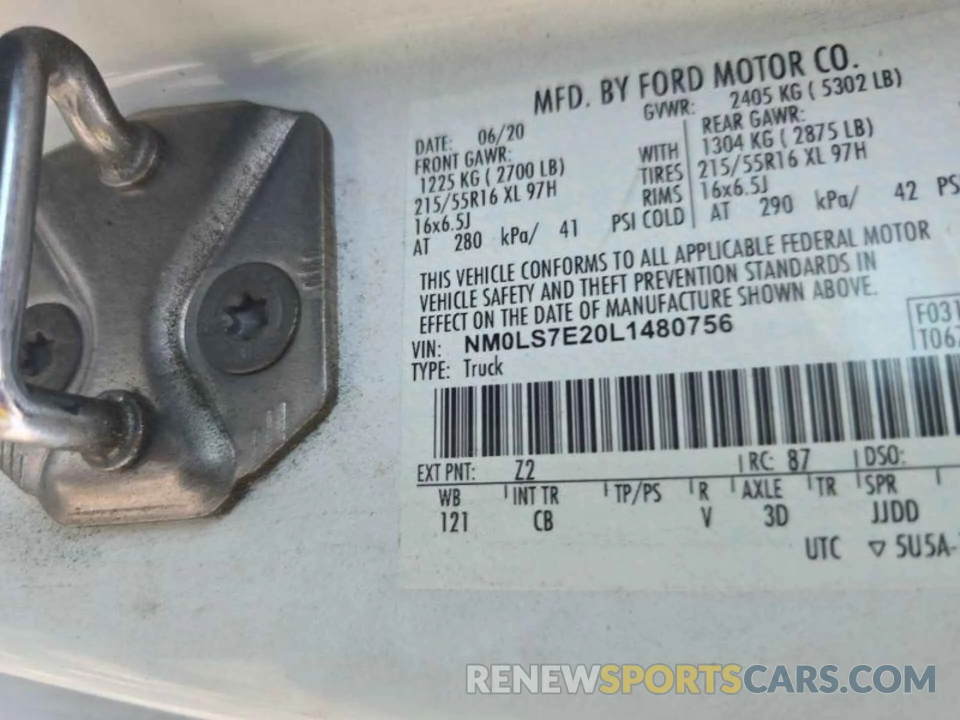 13 Photograph of a damaged car NM0LS7E20L1480756 FORD TRANSIT CONNECT 2020