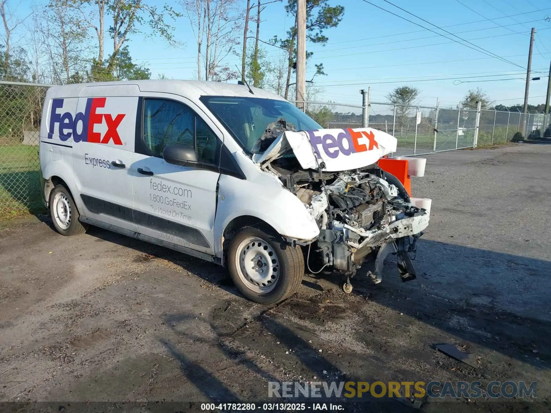1 Photograph of a damaged car NM0LS7E21L1469734 FORD TRANSIT CONNECT 2020