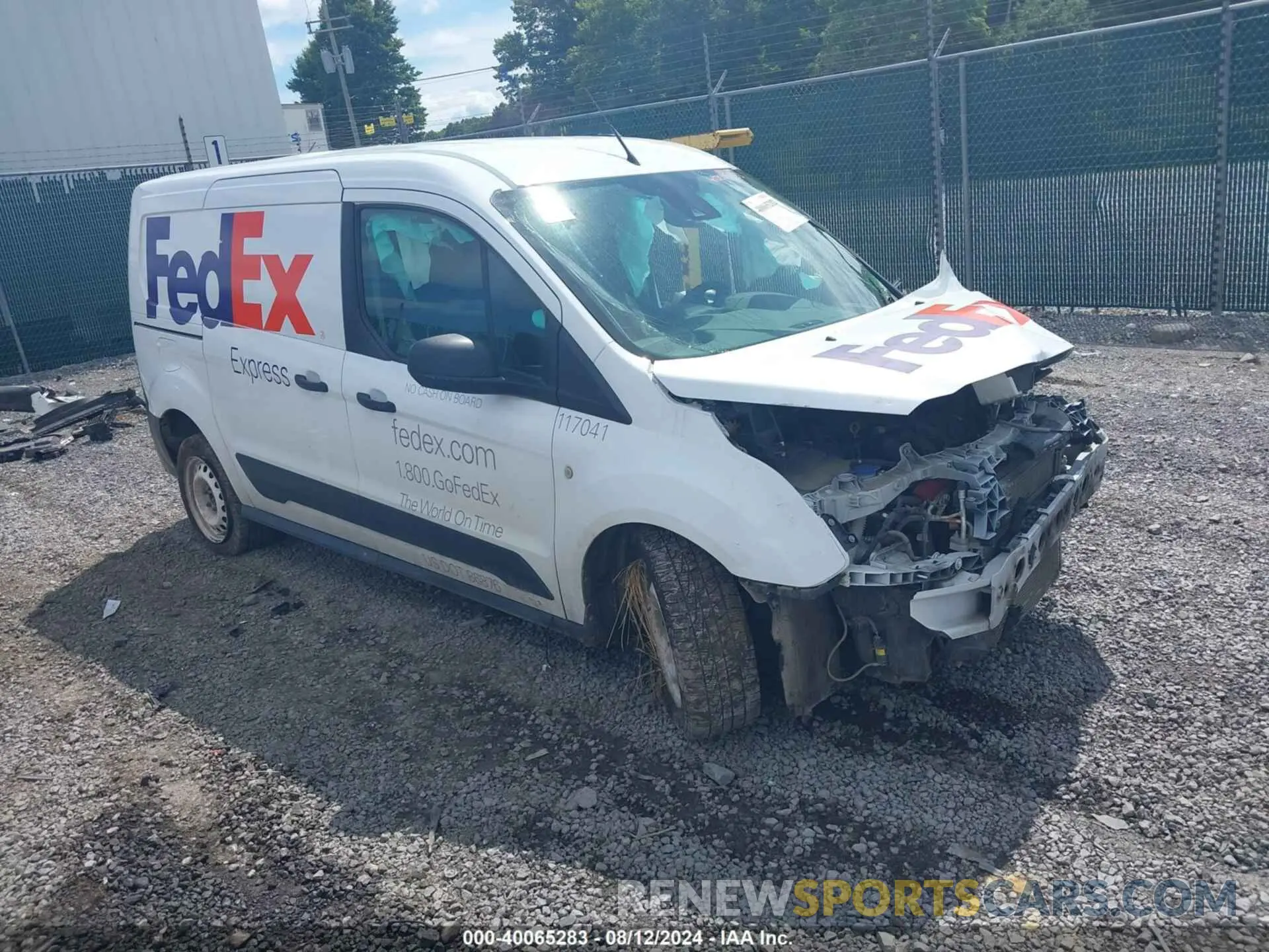 1 Photograph of a damaged car NM0LS7E23L1435634 FORD TRANSIT CONNECT 2020