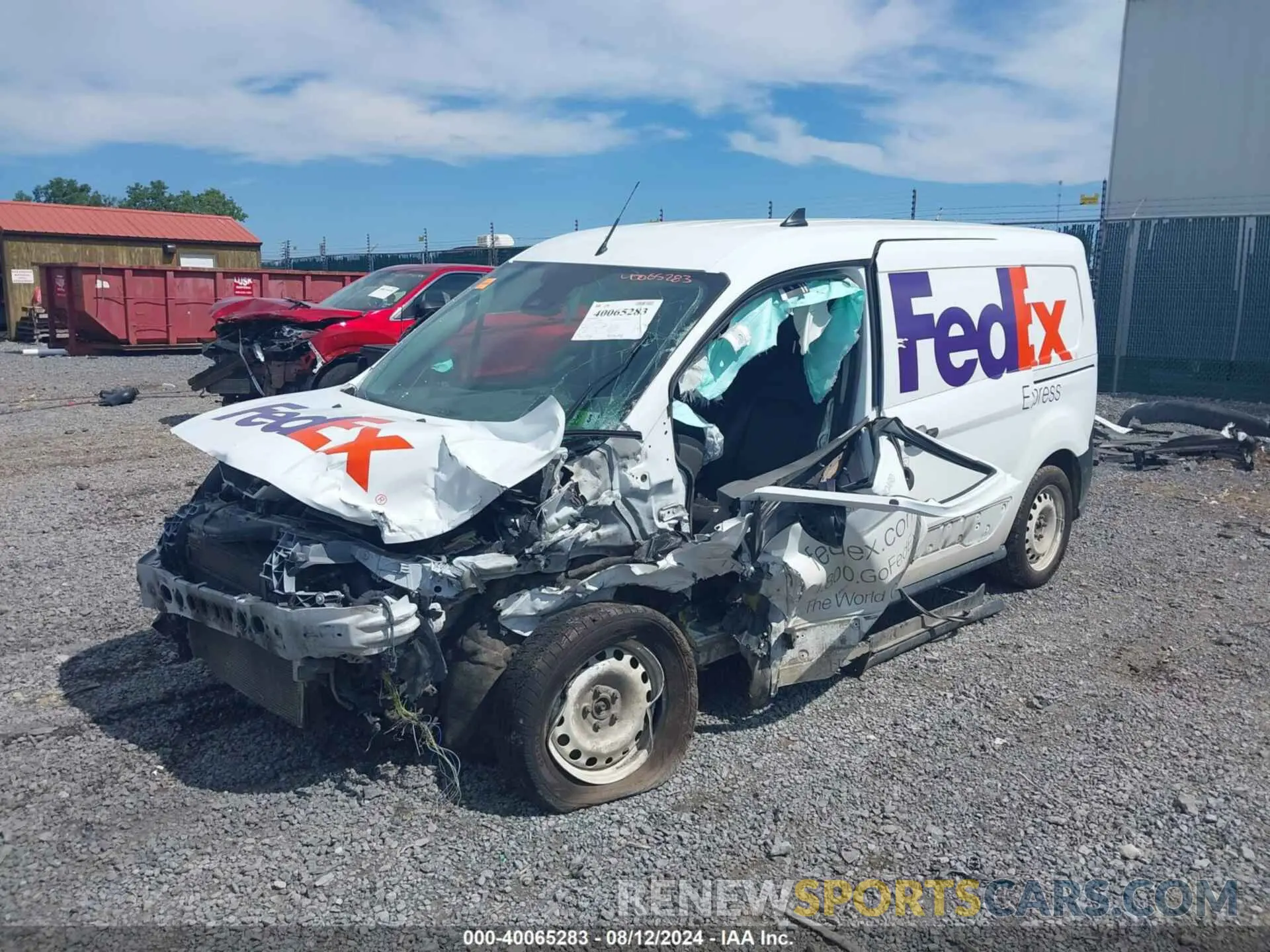 2 Photograph of a damaged car NM0LS7E23L1435634 FORD TRANSIT CONNECT 2020