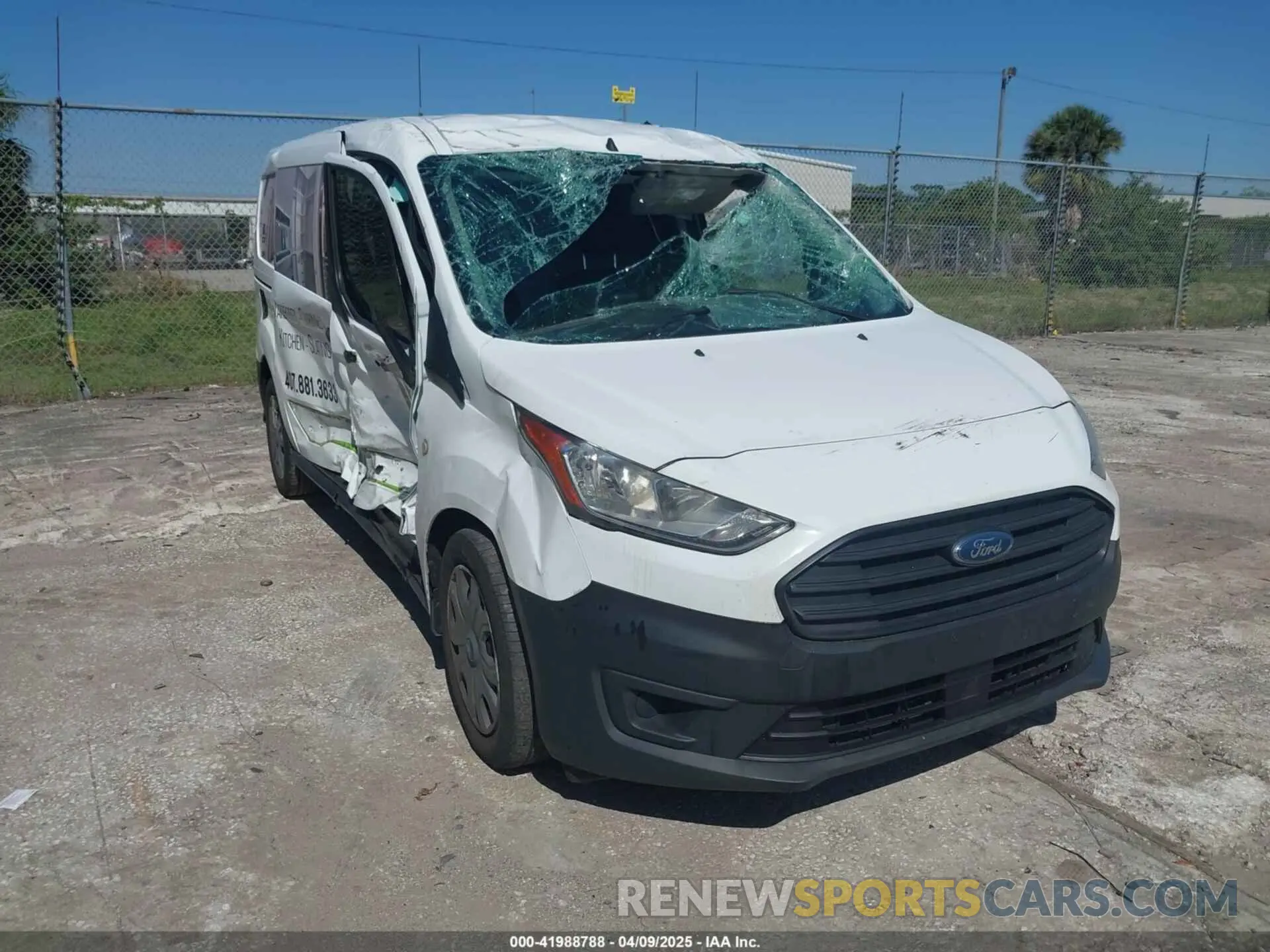 1 Photograph of a damaged car NM0LS7E23L1435973 FORD TRANSIT CONNECT 2020