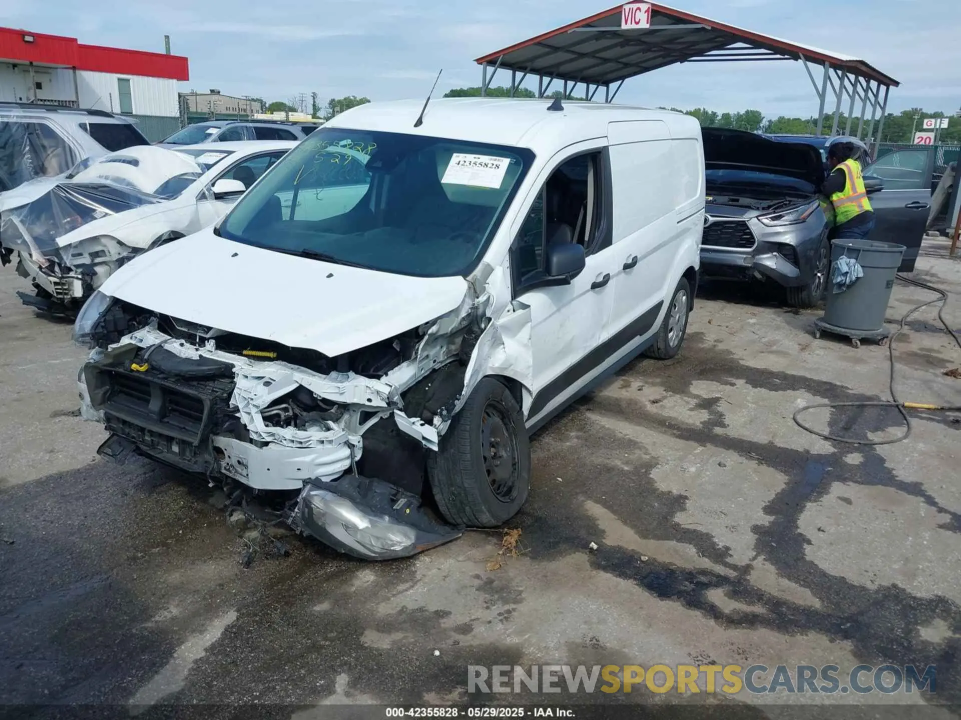 2 Photograph of a damaged car NM0LS7E23L1476488 FORD TRANSIT CONNECT 2020