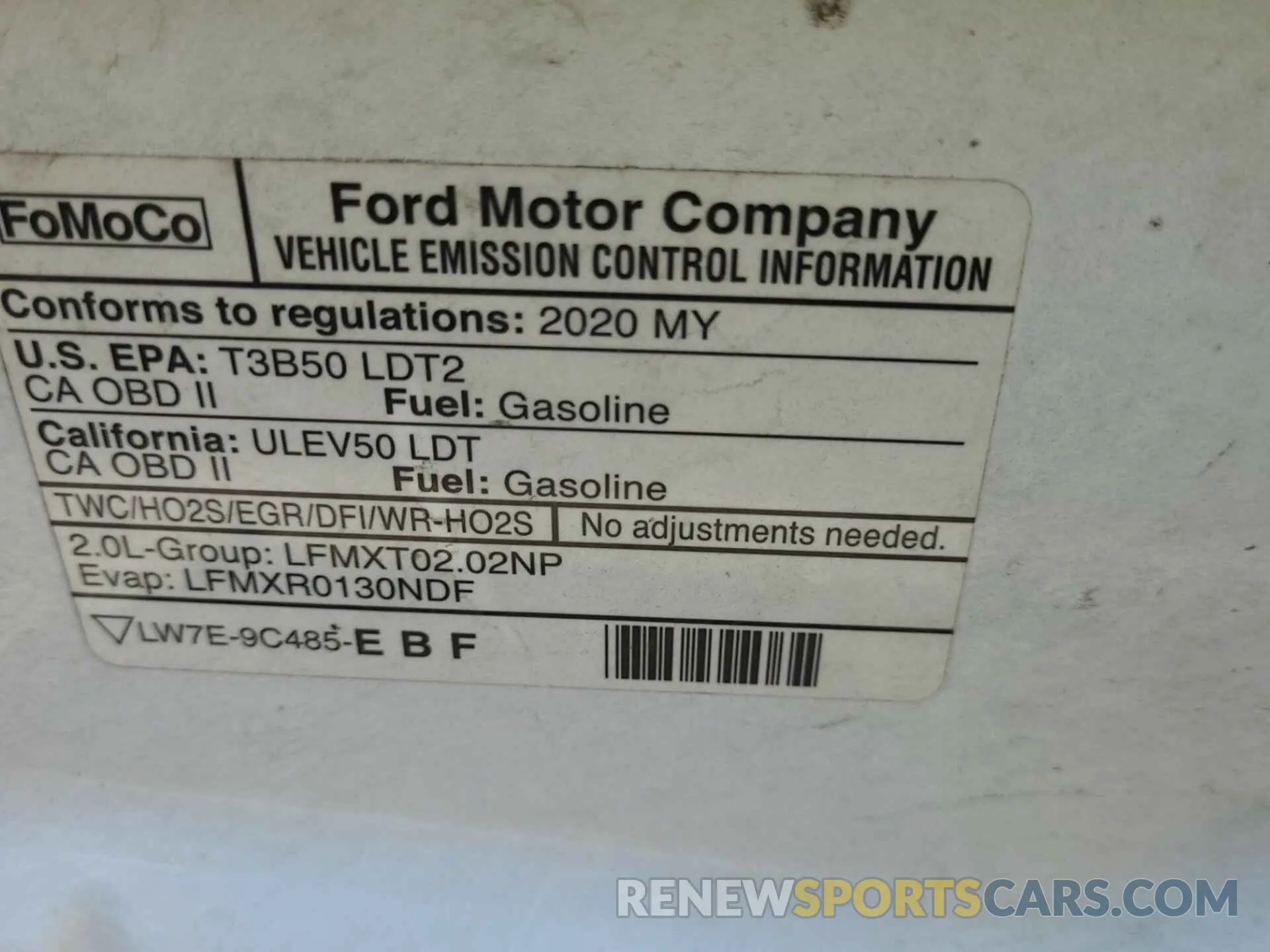 24 Photograph of a damaged car NM0LS7E25L1480820 FORD TRANSIT CONNECT 2020