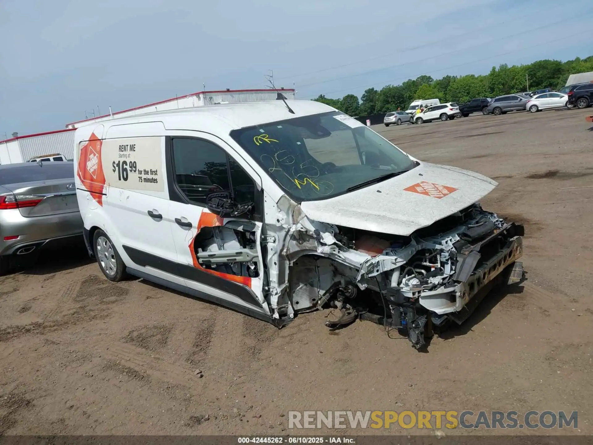 1 Photograph of a damaged car NM0LS7E78L1482802 FORD TRANSIT CONNECT 2020