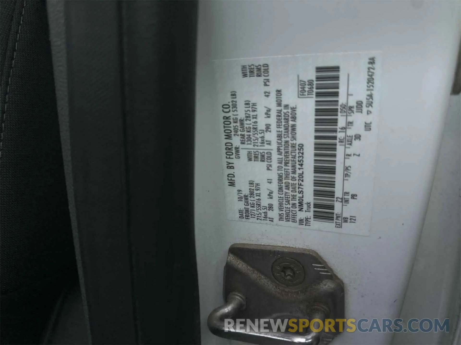7 Photograph of a damaged car NM0LS7F20L1453250 FORD TRANSIT CONNECT 2020