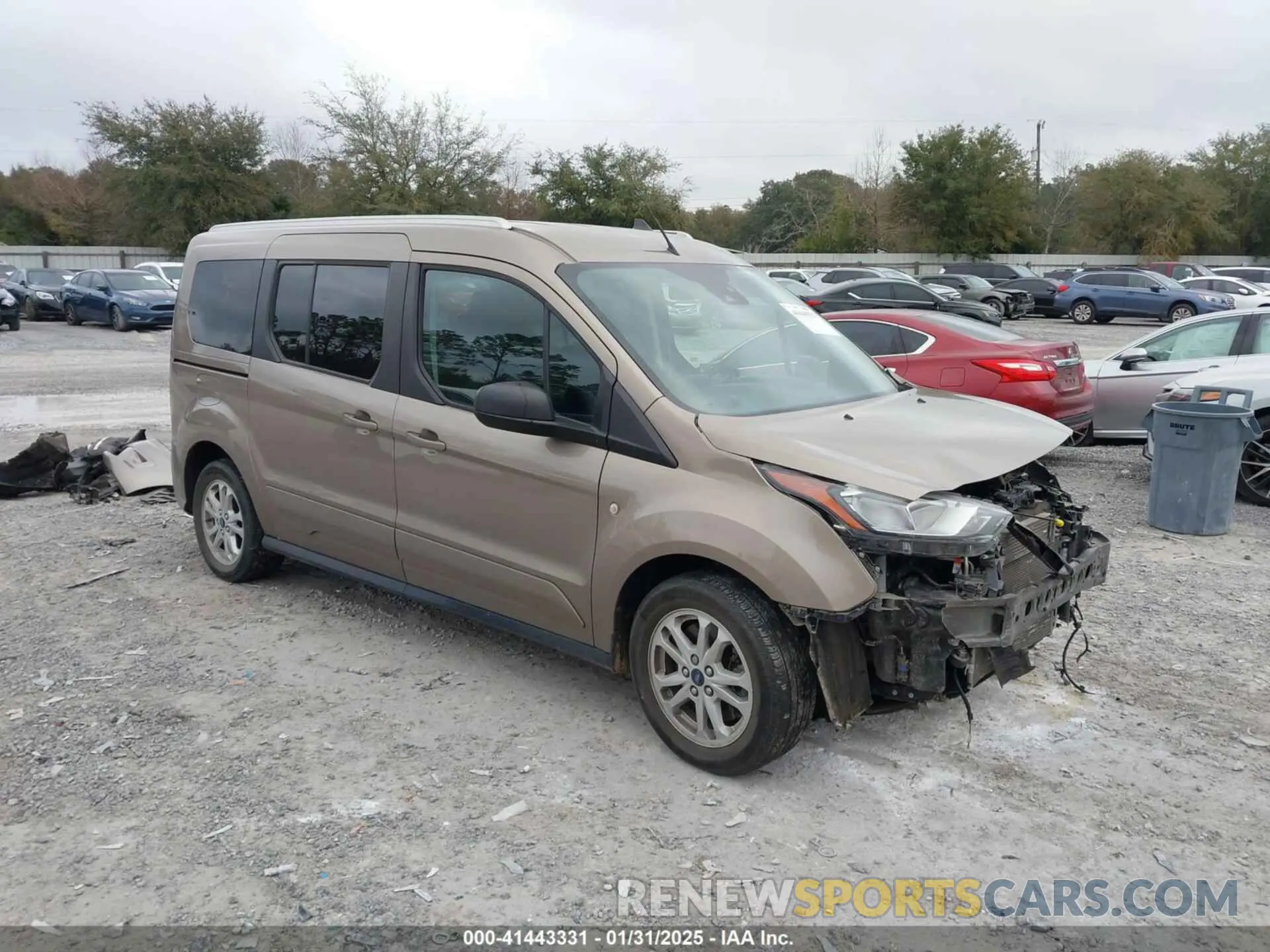 1 Photograph of a damaged car NM0GE9F22M1483551 FORD TRANSIT CONNECT 2021