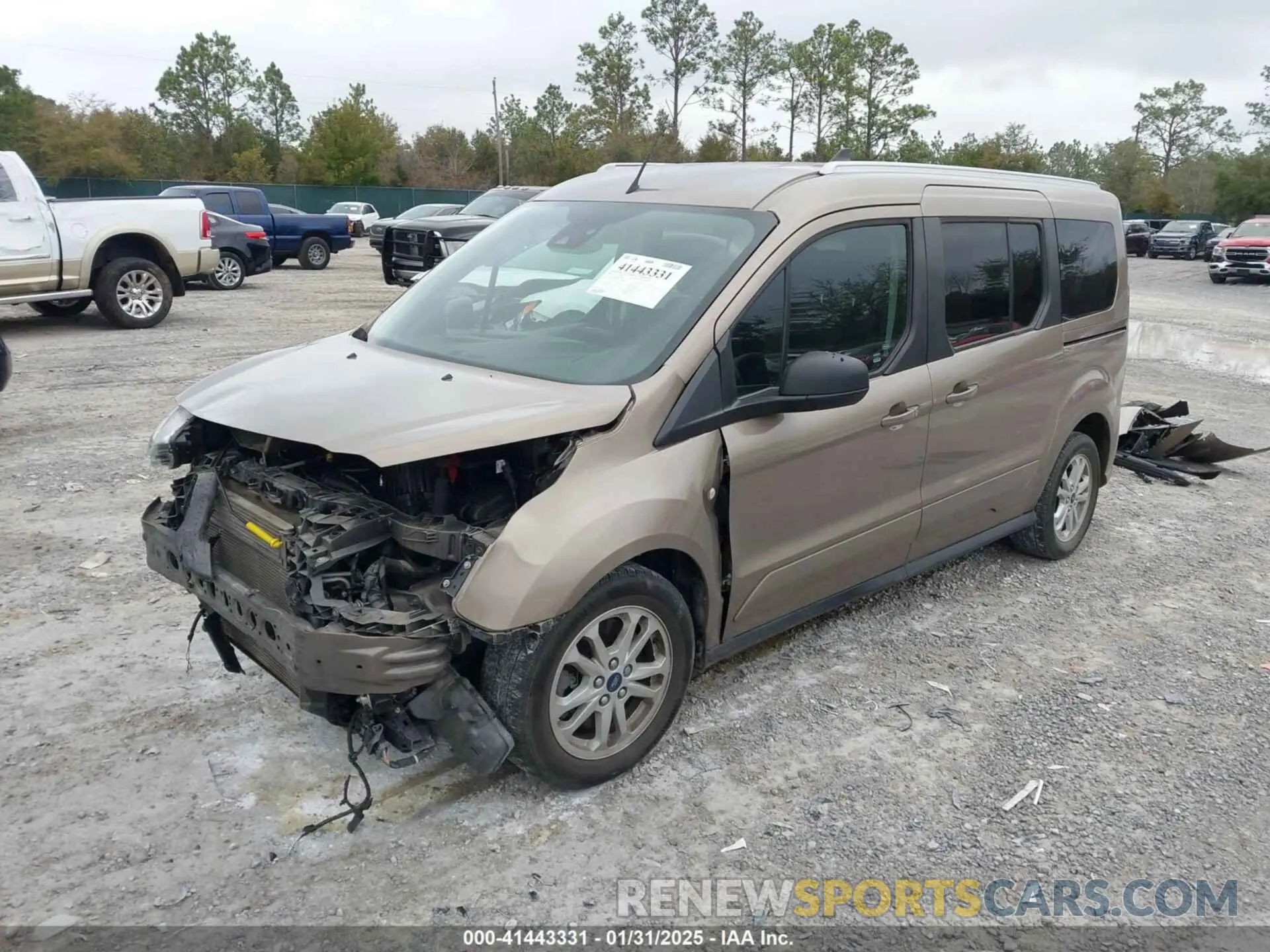 2 Photograph of a damaged car NM0GE9F22M1483551 FORD TRANSIT CONNECT 2021