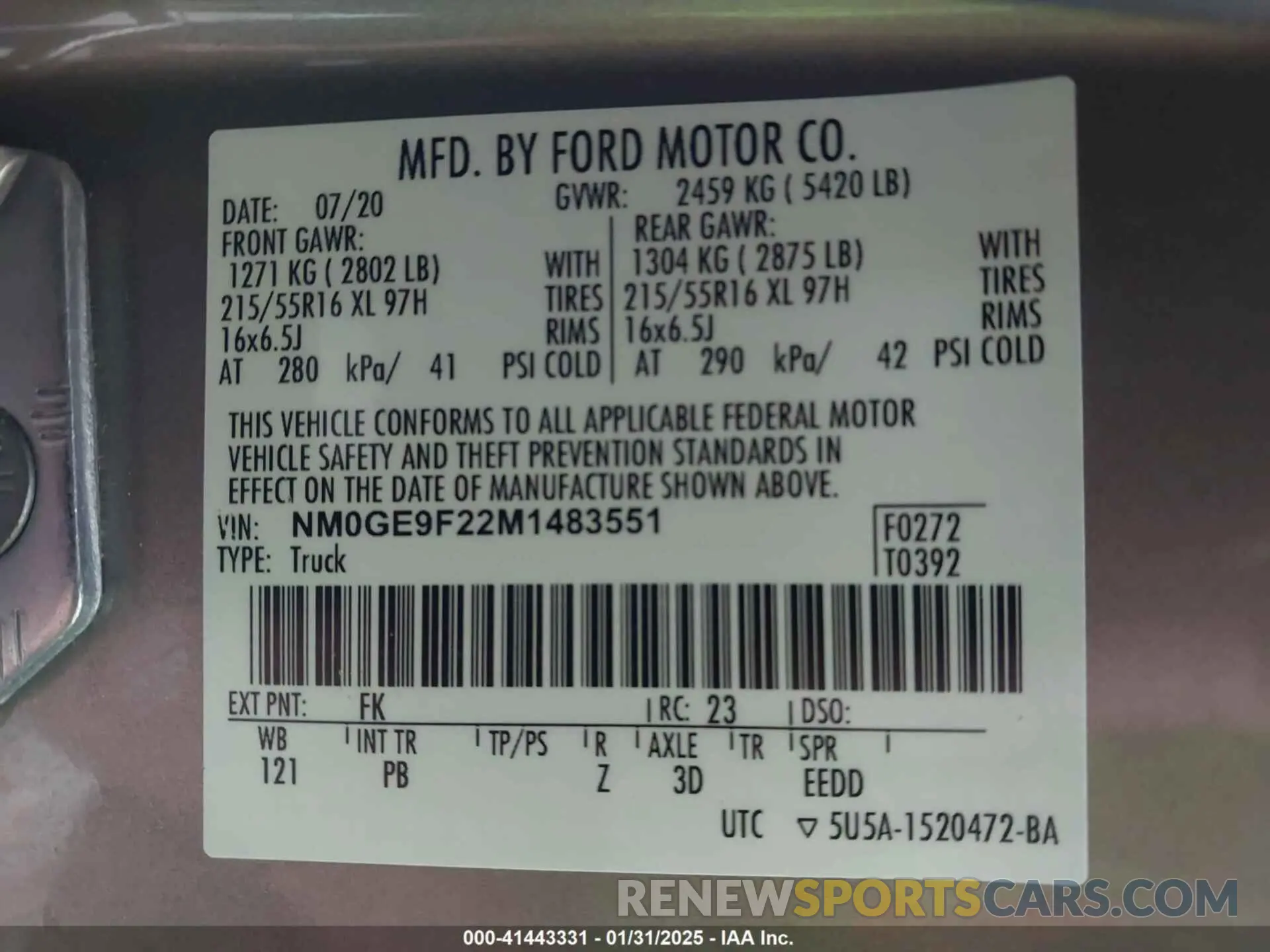 9 Photograph of a damaged car NM0GE9F22M1483551 FORD TRANSIT CONNECT 2021