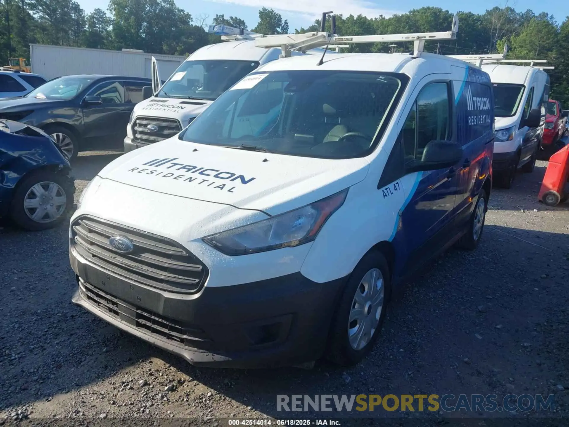 2 Photograph of a damaged car NM0LS6E27M1488977 FORD TRANSIT CONNECT 2021