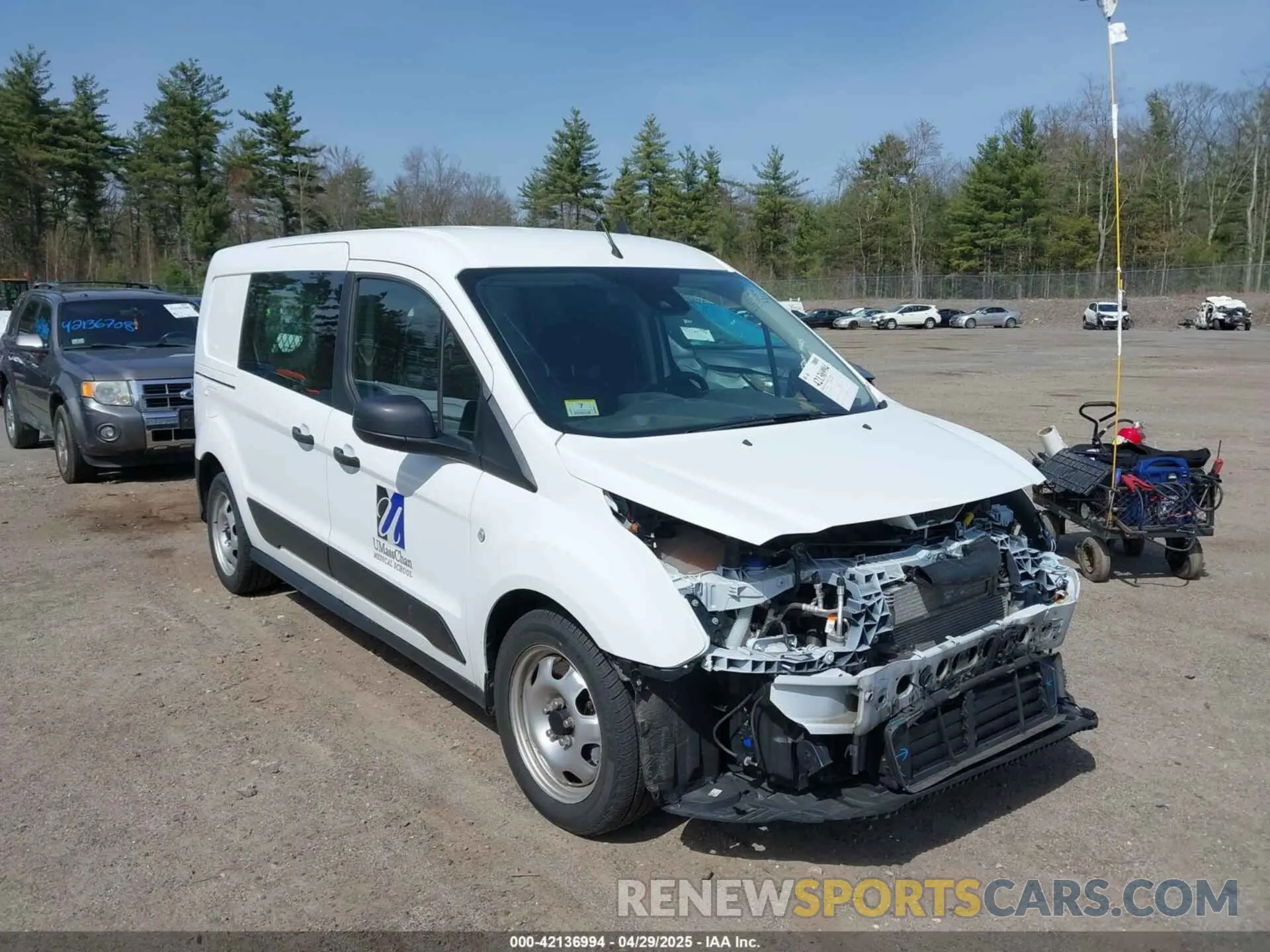 1 Photograph of a damaged car NM0LS7E28M1503959 FORD TRANSIT CONNECT 2021