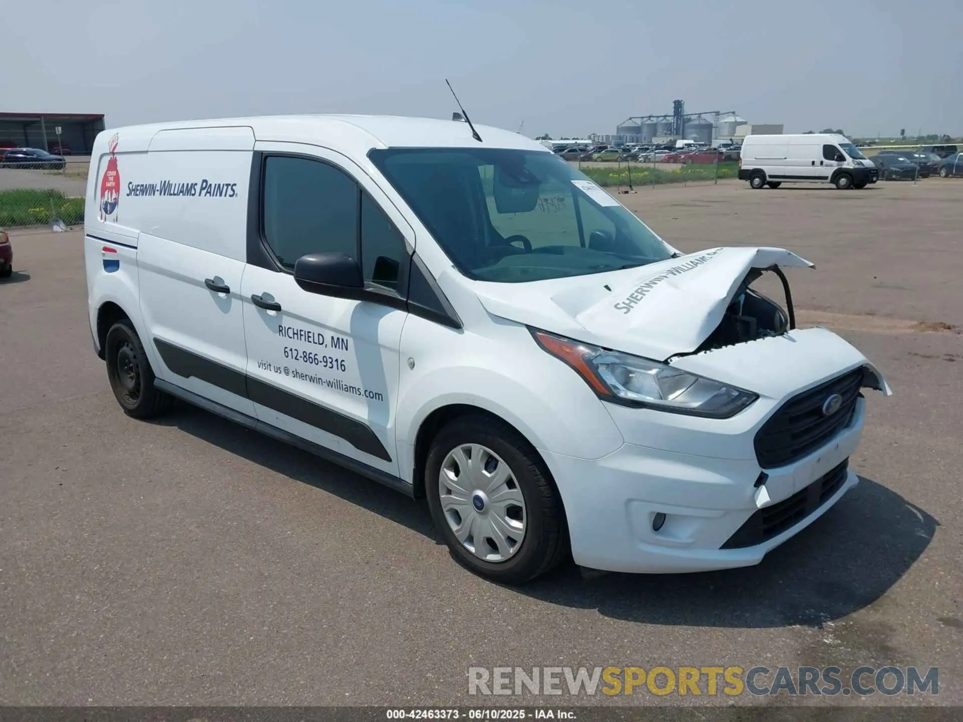 1 Photograph of a damaged car NM0LS7F7XM1495471 FORD TRANSIT CONNECT 2021